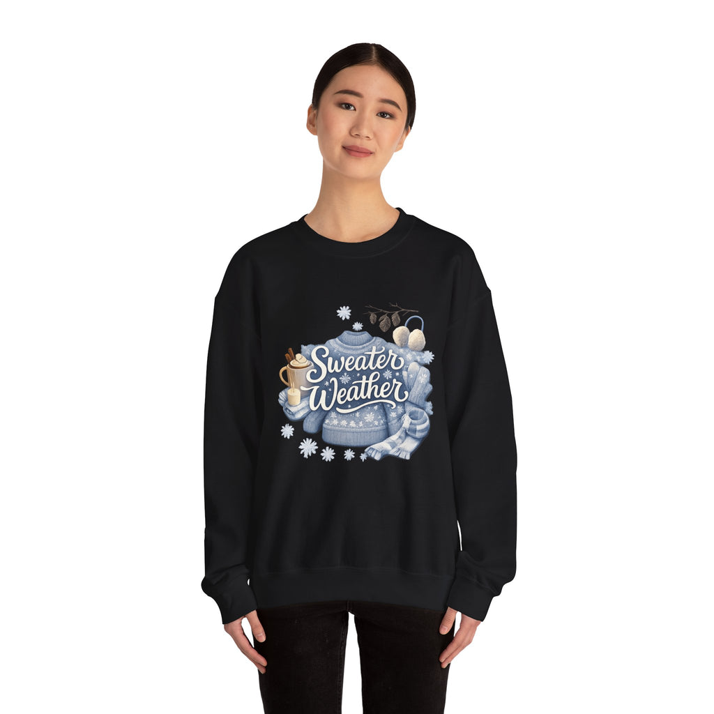 Sweater Weather Crewneck Sweatshirt — Cozy Winter Graphic Sweatshirt