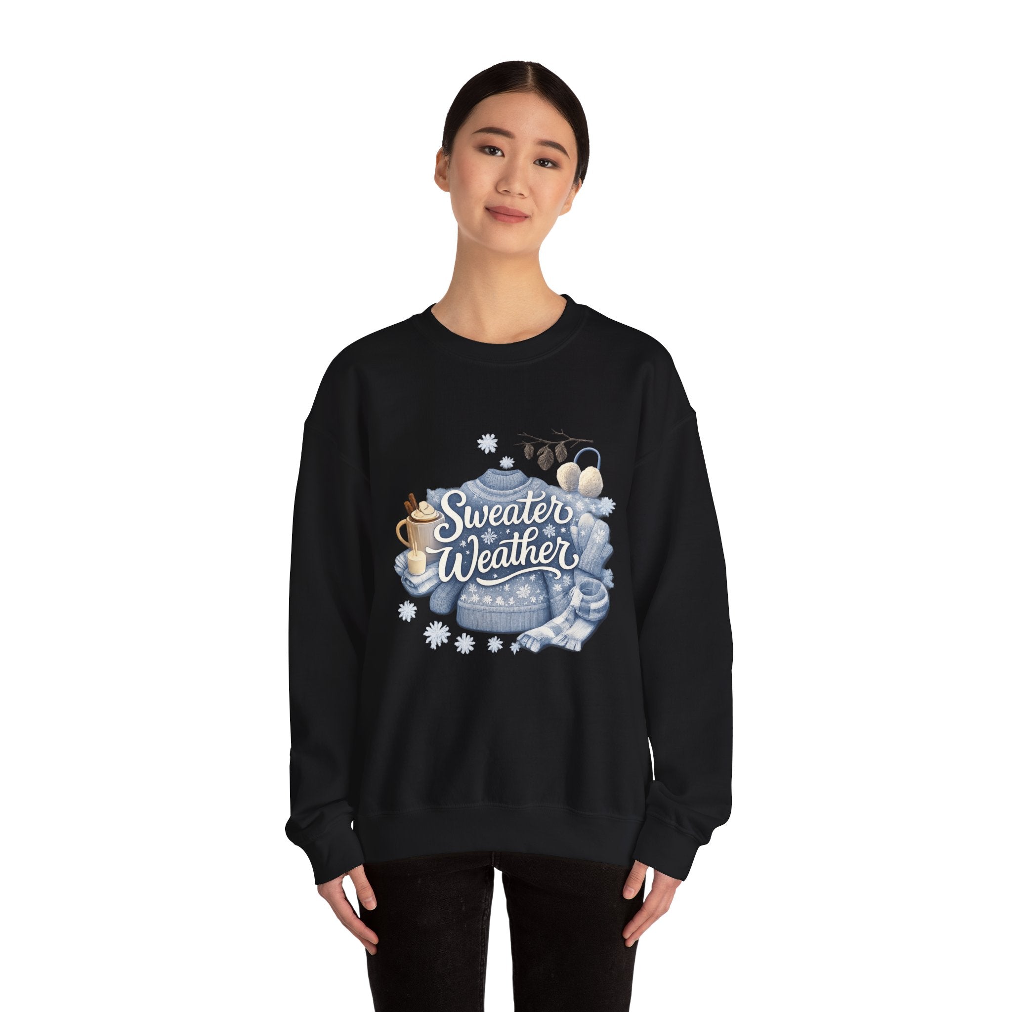 Sweater Weather Crewneck Sweatshirt — Cozy Winter Graphic Sweatshirt