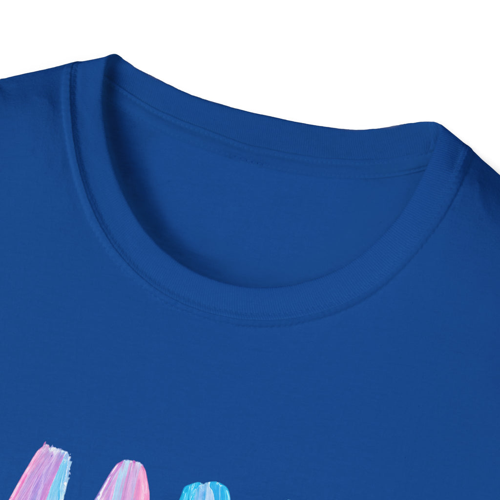 Mama Brushstroke T‑Shirt — Pastel Watercolor Mom Tee for Mother’s Day