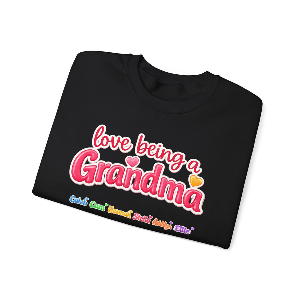 Grandma Crewneck Sweatshirt - "Love Being a Grandma" Cozy Gift