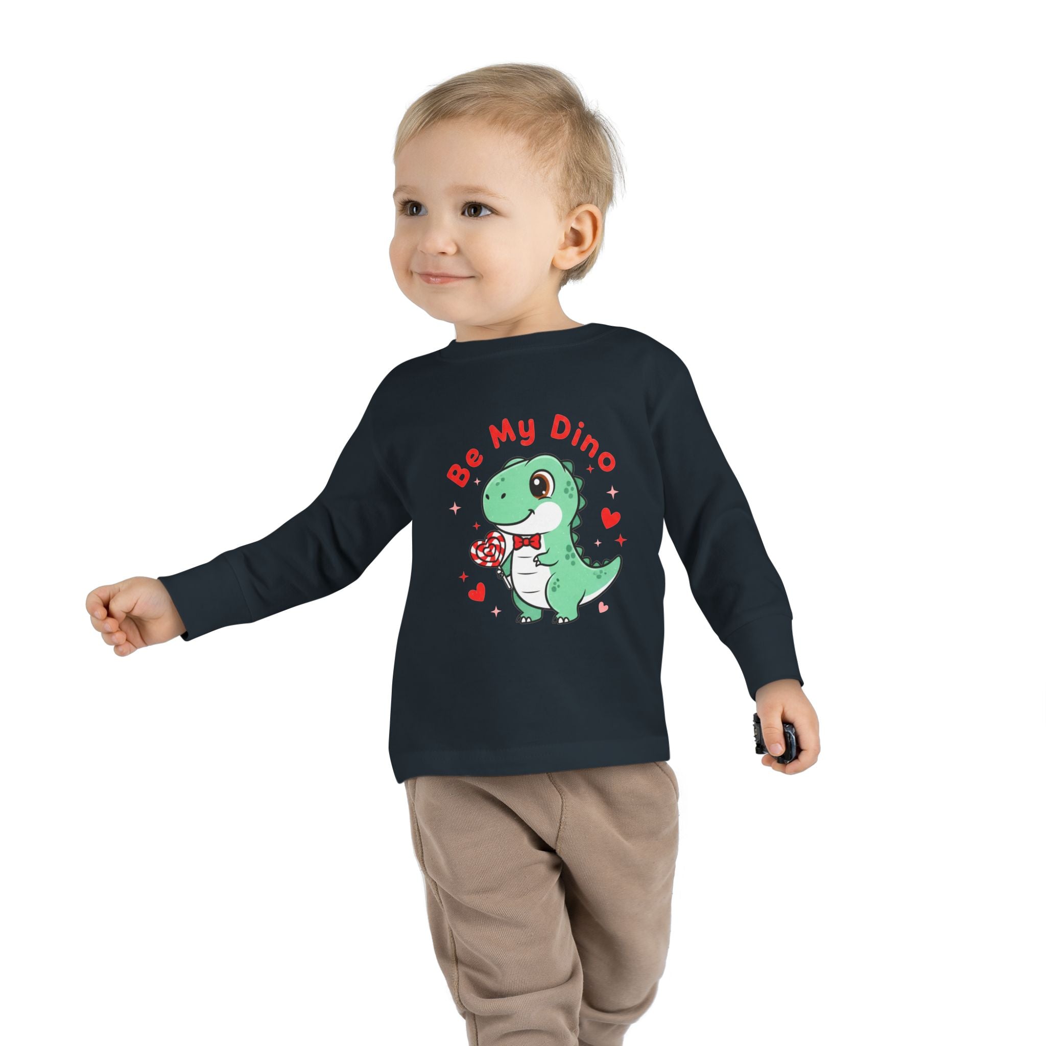Be My Dino Toddler Long Sleeve Tee