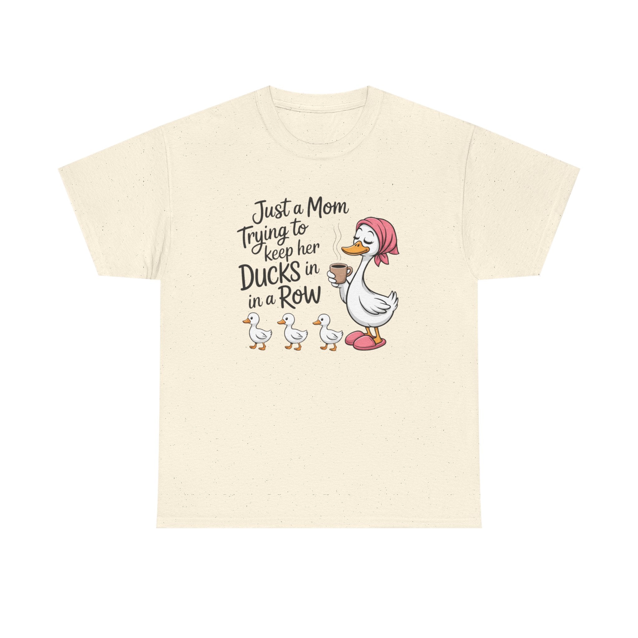 Mom Trying to Keep Her Ducks in a Row T-Shirt — Cute Duck Mom Graphic Tee
