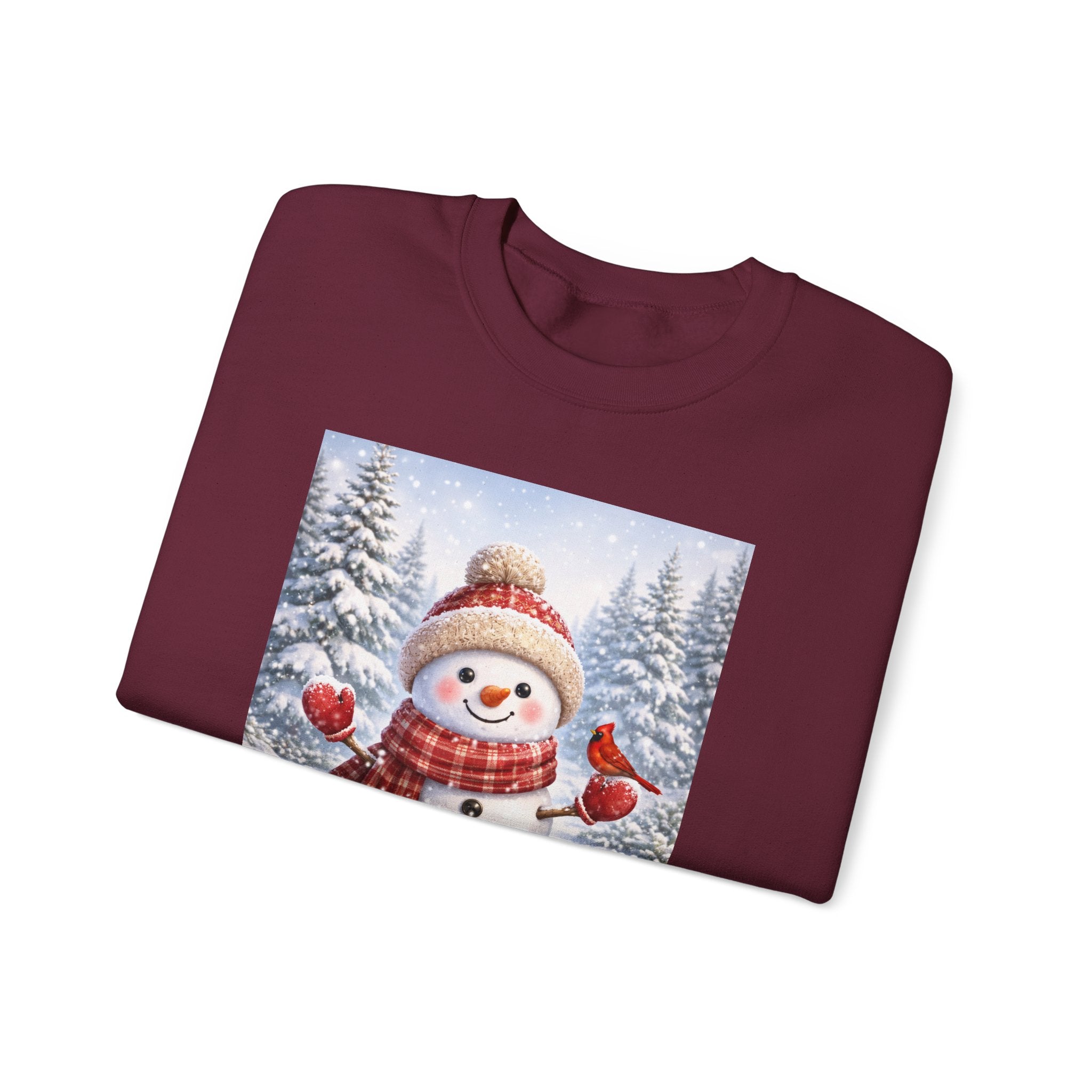 Snowman Christmas Sweatshirt — Festive Winter Holiday Crewneck