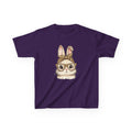 Kids Bunny with Glasses Tee — Cute Leopard Headband Rabbit Shirt for Children