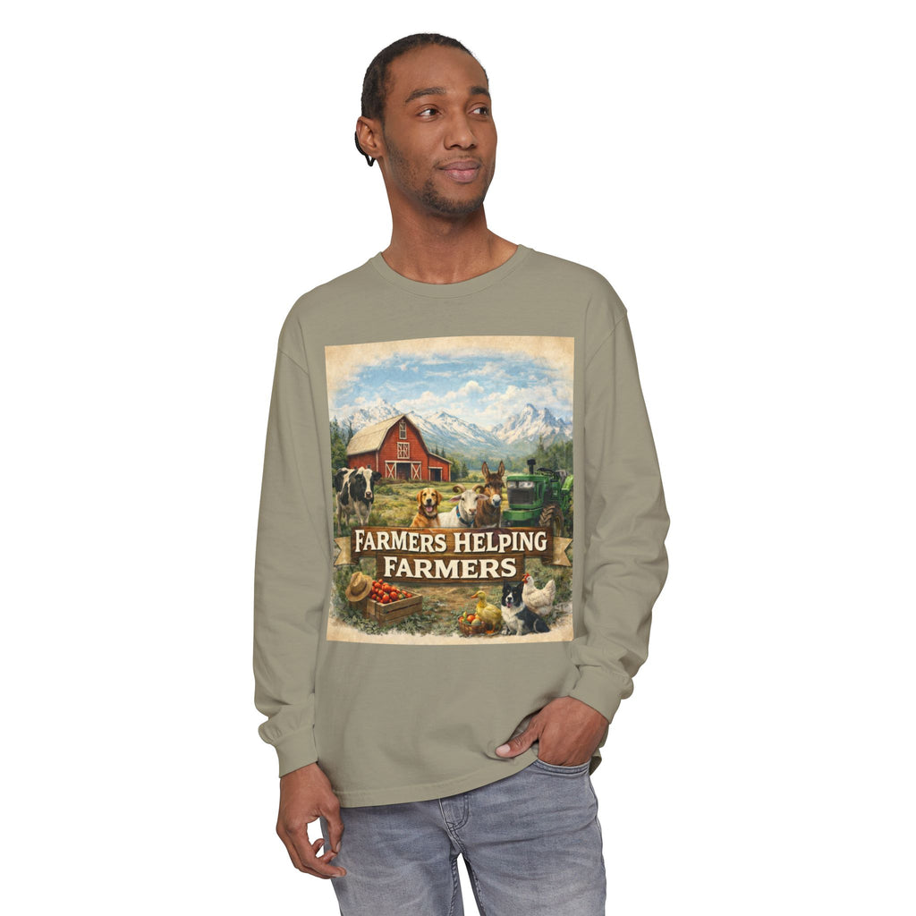 Farmers Helping Farmers Long Sleeve Tee