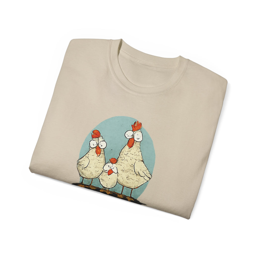 Chicken Dad T-Shirt — Funny Farm Dad Tee with Hen Family Graphic
