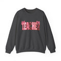 Teacher Leopard Heart Crewneck Sweatshirt