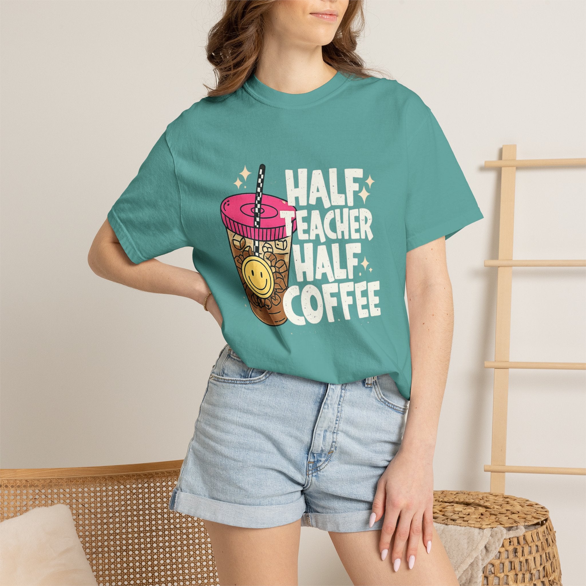 Smiley Bubble Tea T-Shirt — Cute Boba Drink Graphic Tee