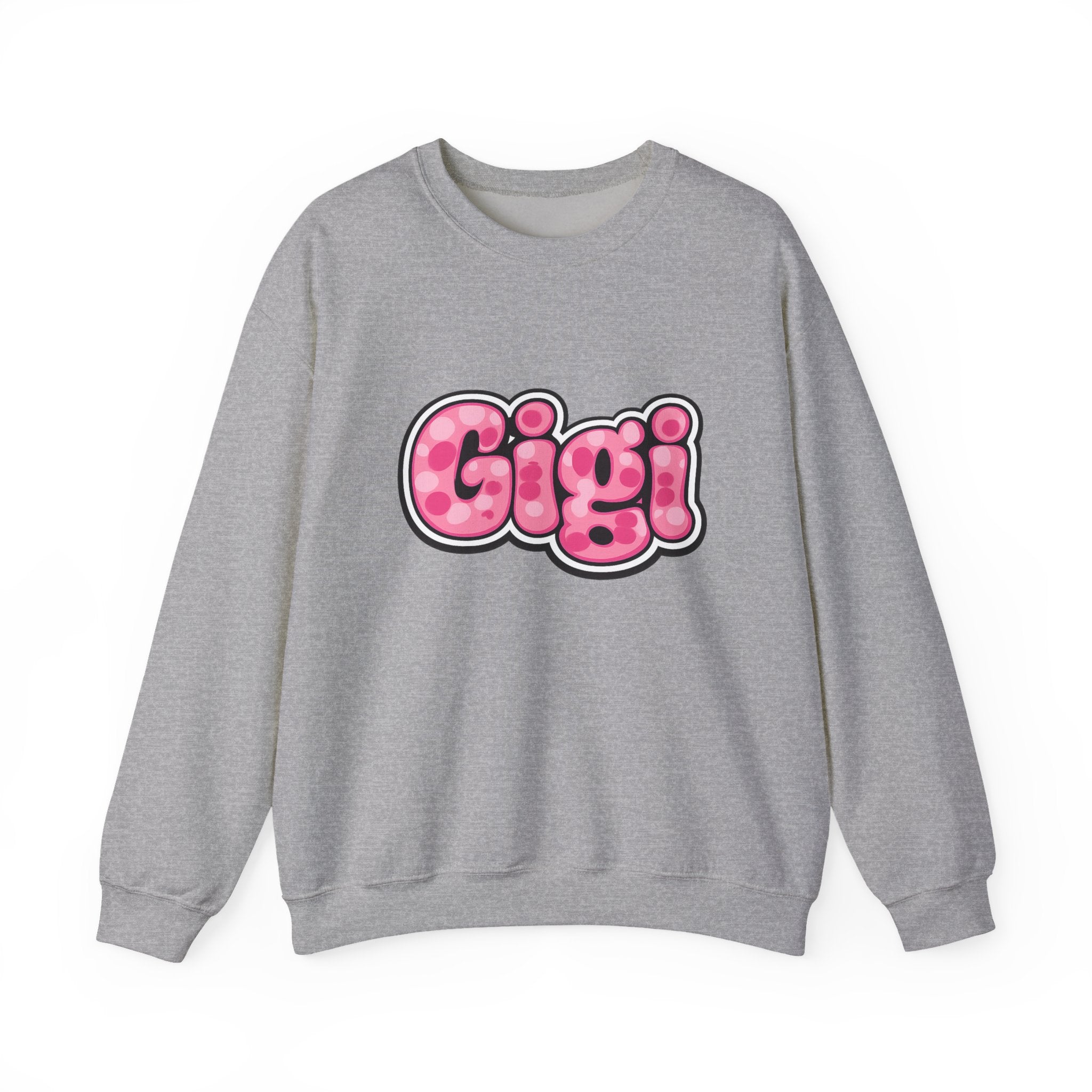 Gigi Pink Bubble Letter Crewneck Sweatshirt