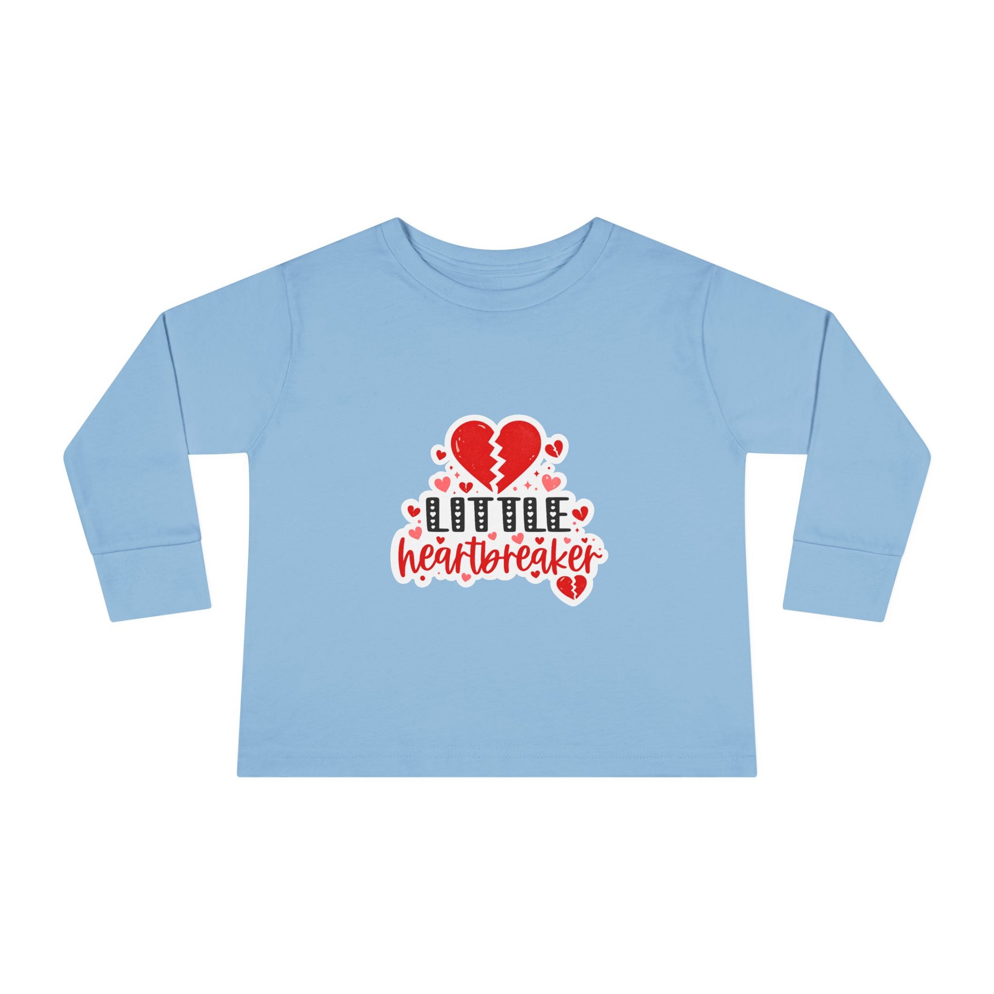 Little Heartbreaker Toddler Long Sleeve Tee — Cute Valentine’s Day Shirt for Babies & Toddlers
