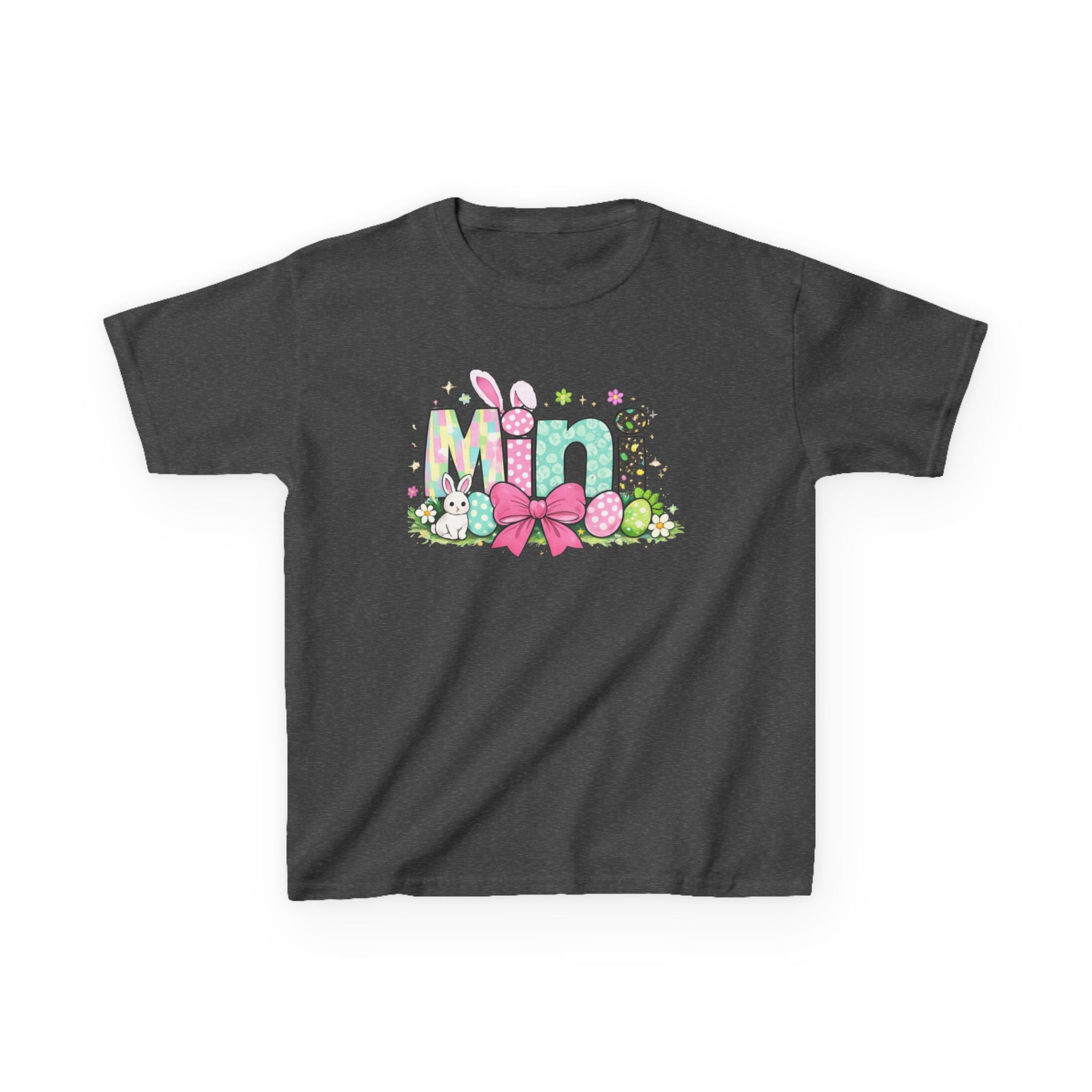 Kids Tee — "Mini" Easter Bunny Floral Design