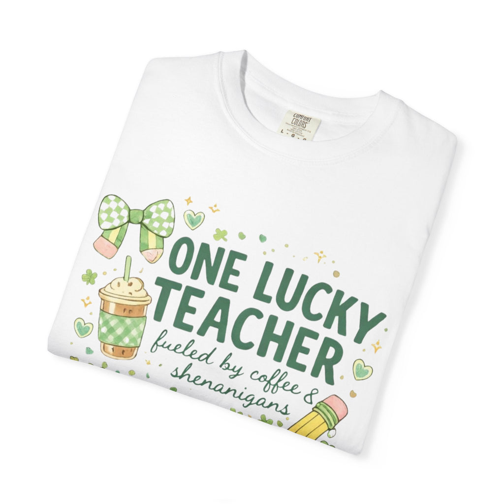 Teacher T-Shirt — "One Lucky Teacher" St. Patrick’s Day Graphic Tee