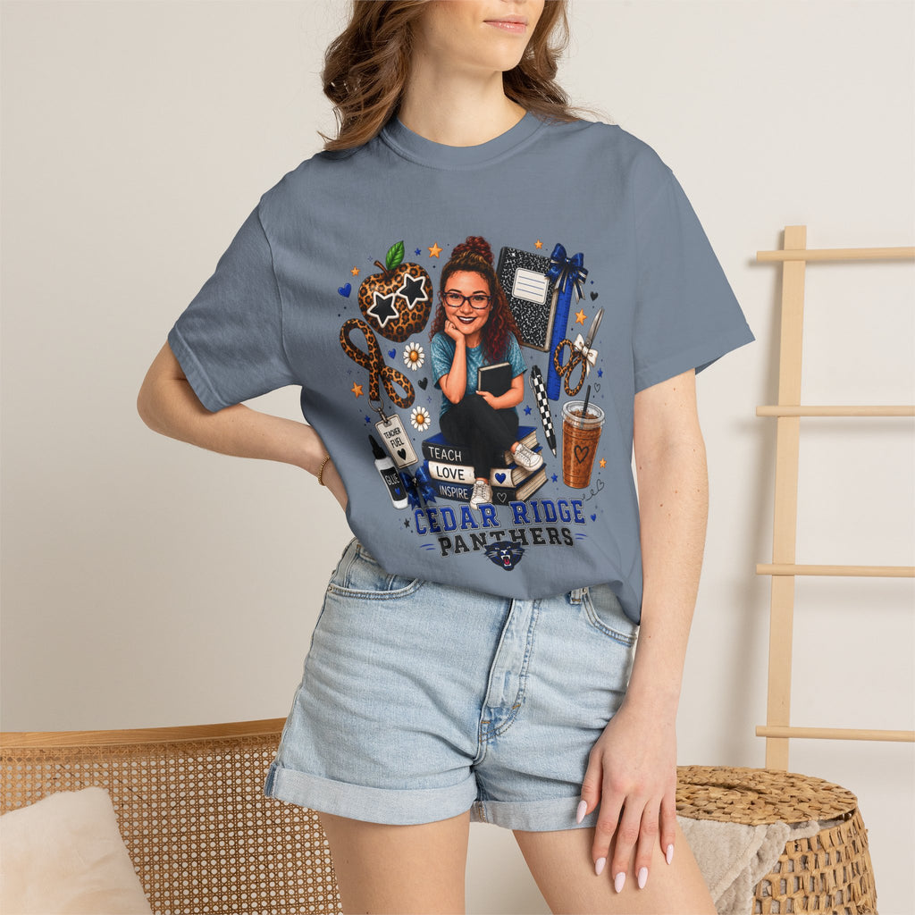 Cedar Ridge Panthers Teacher Graphic T-Shirt