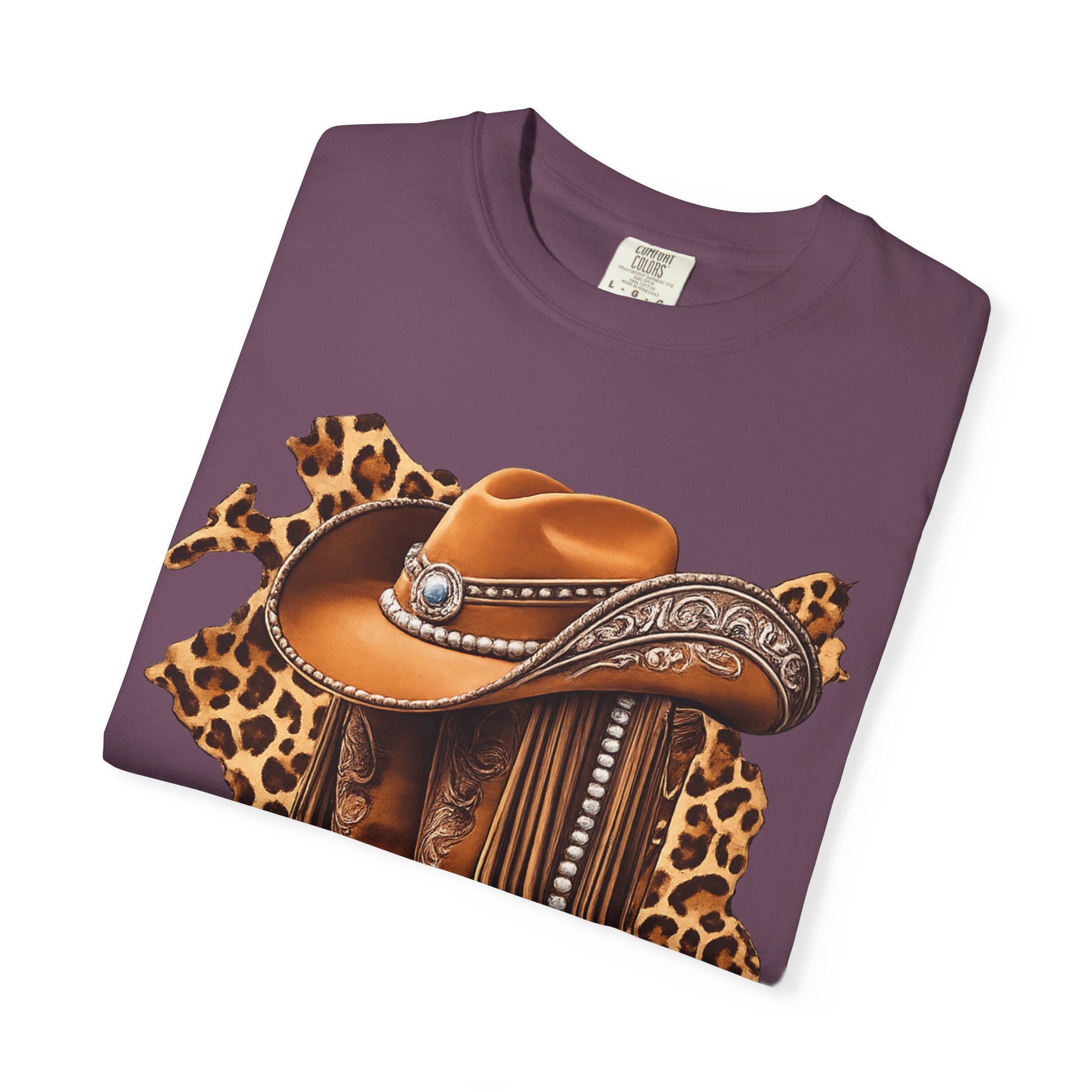 Cowgirl Boots & Hat T-Shirt — Western Leopard Graphic Tee