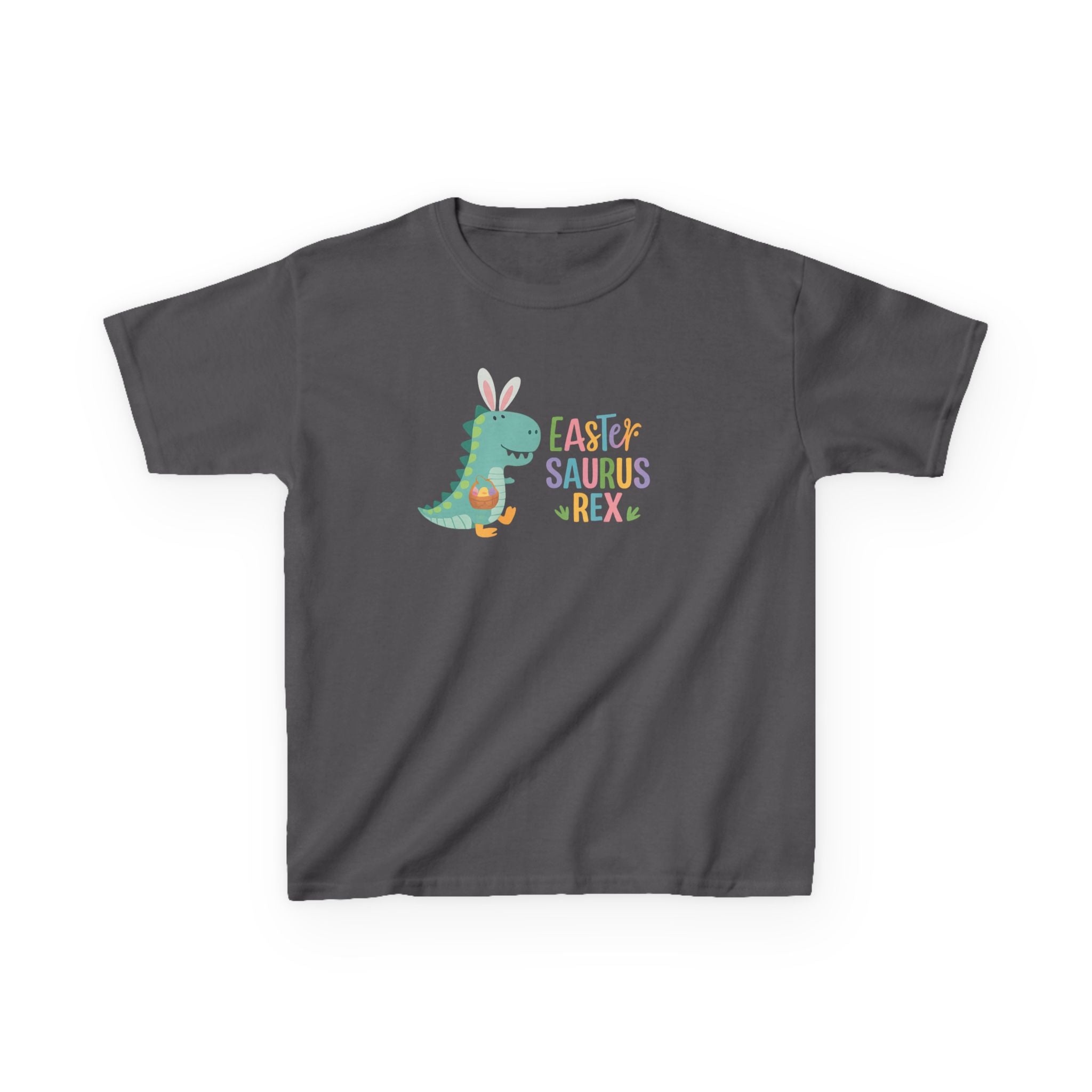 Kids T-Shirt — "Easter Saurus Rex" Cute Easter Dinosaur Tee
