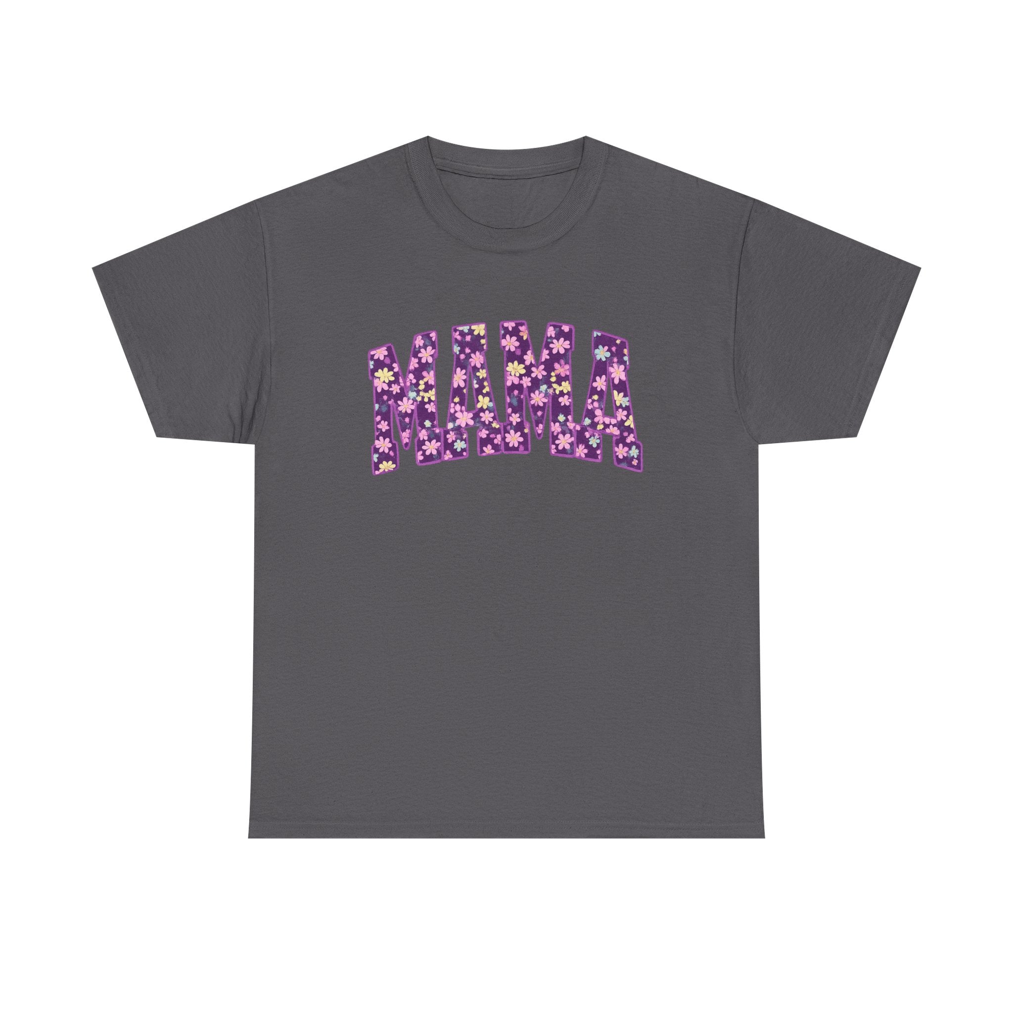 Mama Floral Tee — Purple Flower Mom Shirt for Mother's Day & Everyday
