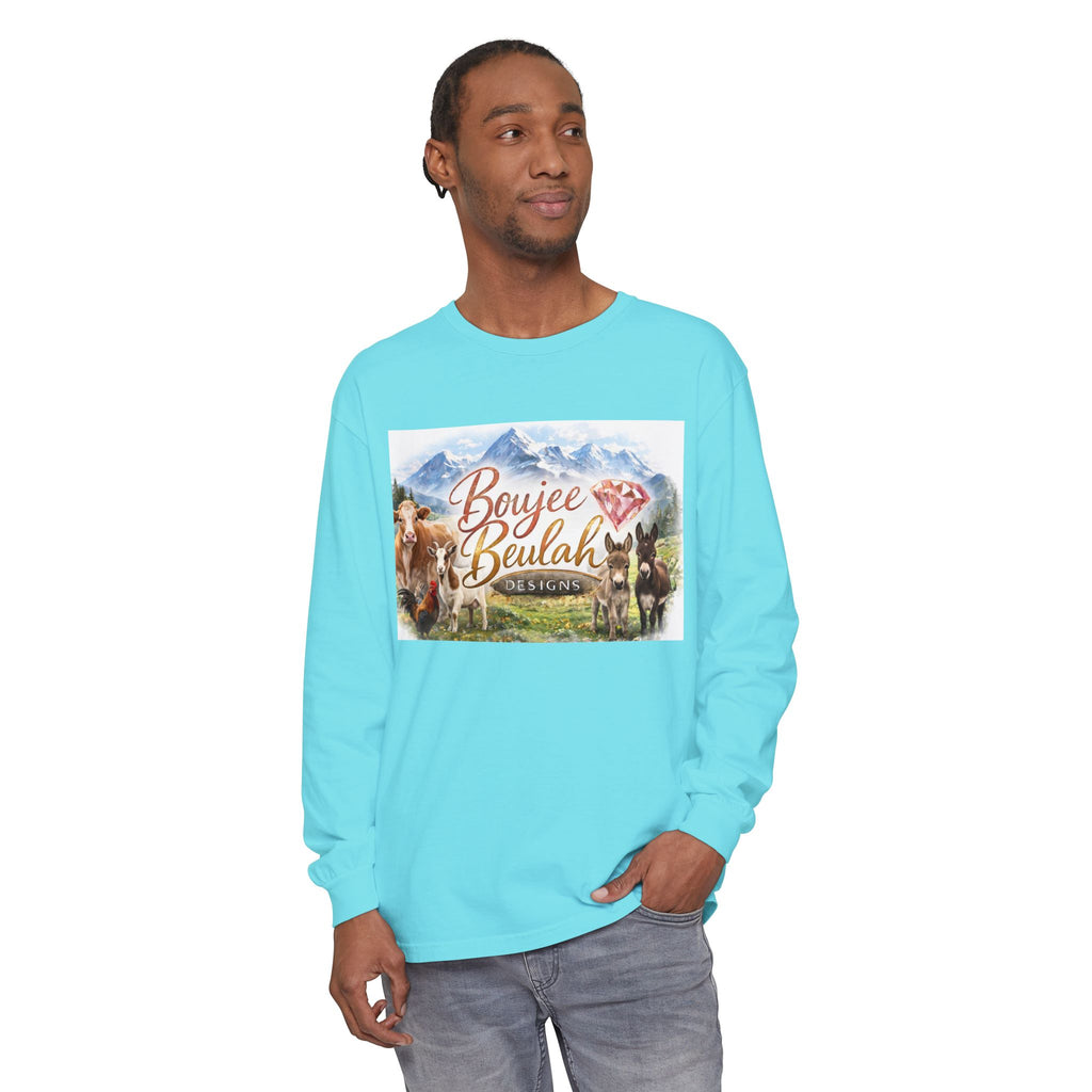 Boujee Beulah Farm Crew Long Sleeve T-Shirt