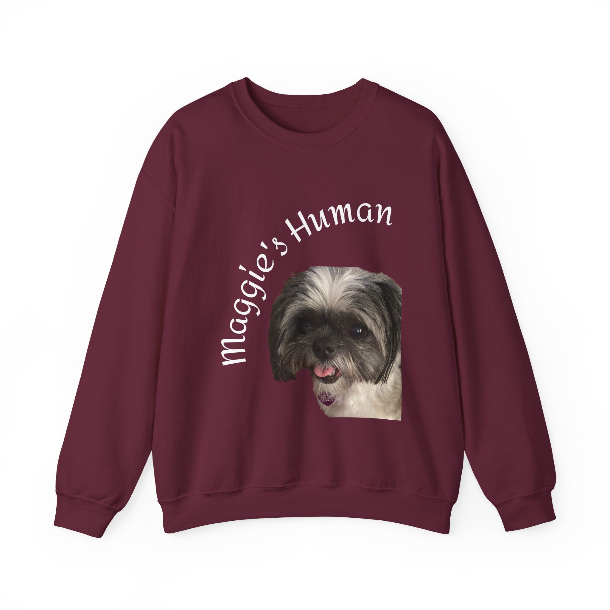 Pet Parent Sweatshirt — “Maggie’s Human” Personalized Dog Crewneck