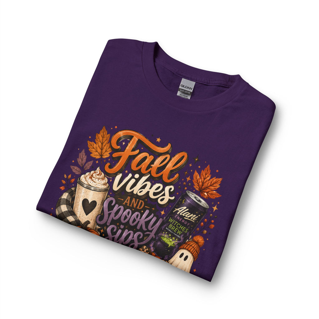 Fall Vibes and Spooky Sips Long Sleeve Tee