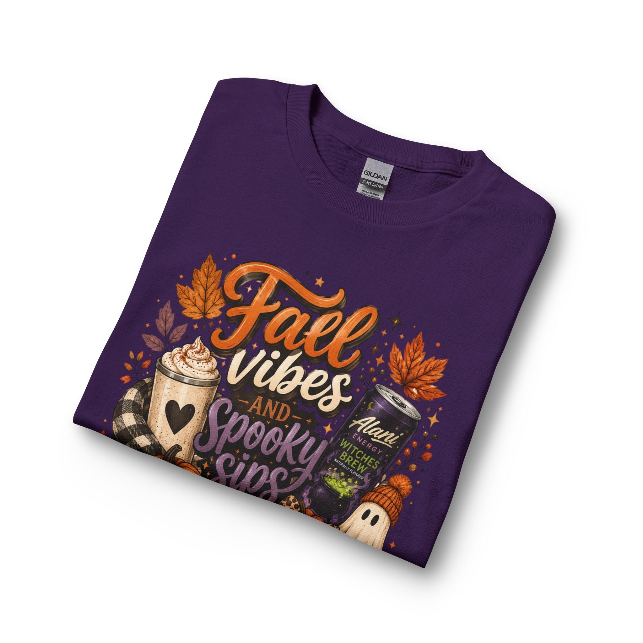 Fall Vibes and Spooky Sips Long Sleeve Tee