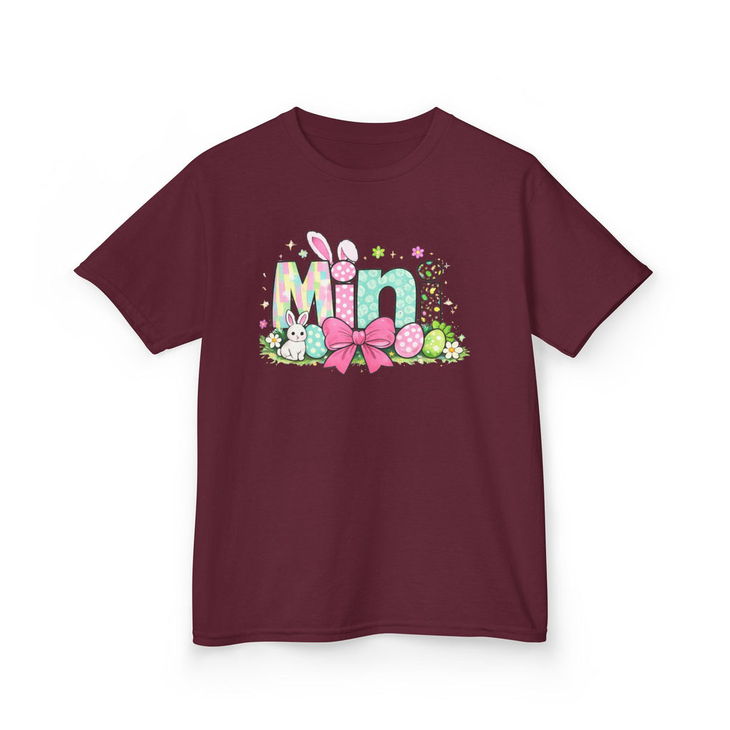 Kids Tee — "Mini" Easter Bunny Floral Design