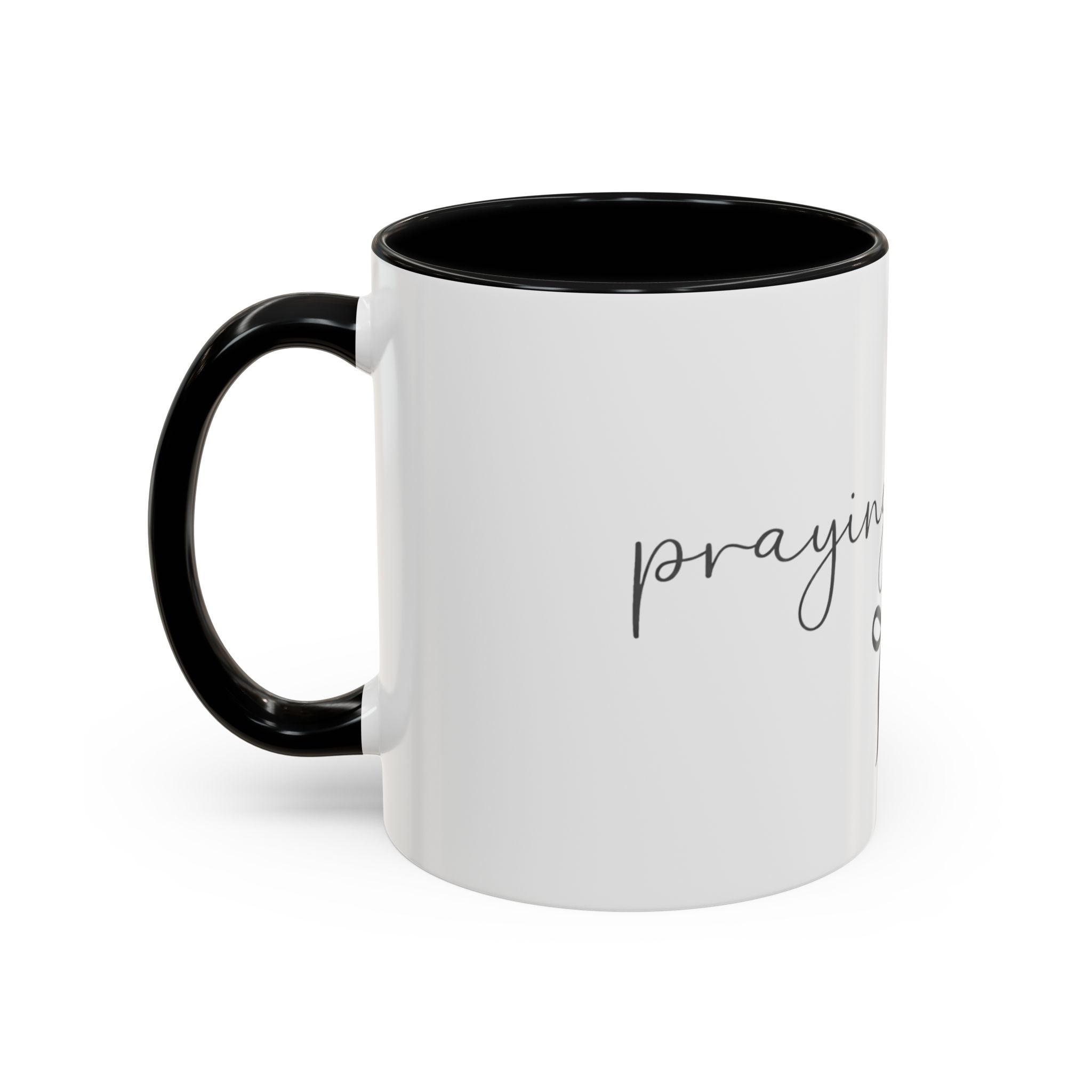Mama Coffee Mug — Pink Accent Ceramic Mug with Script "mama" & Bow, Gifts for New Moms