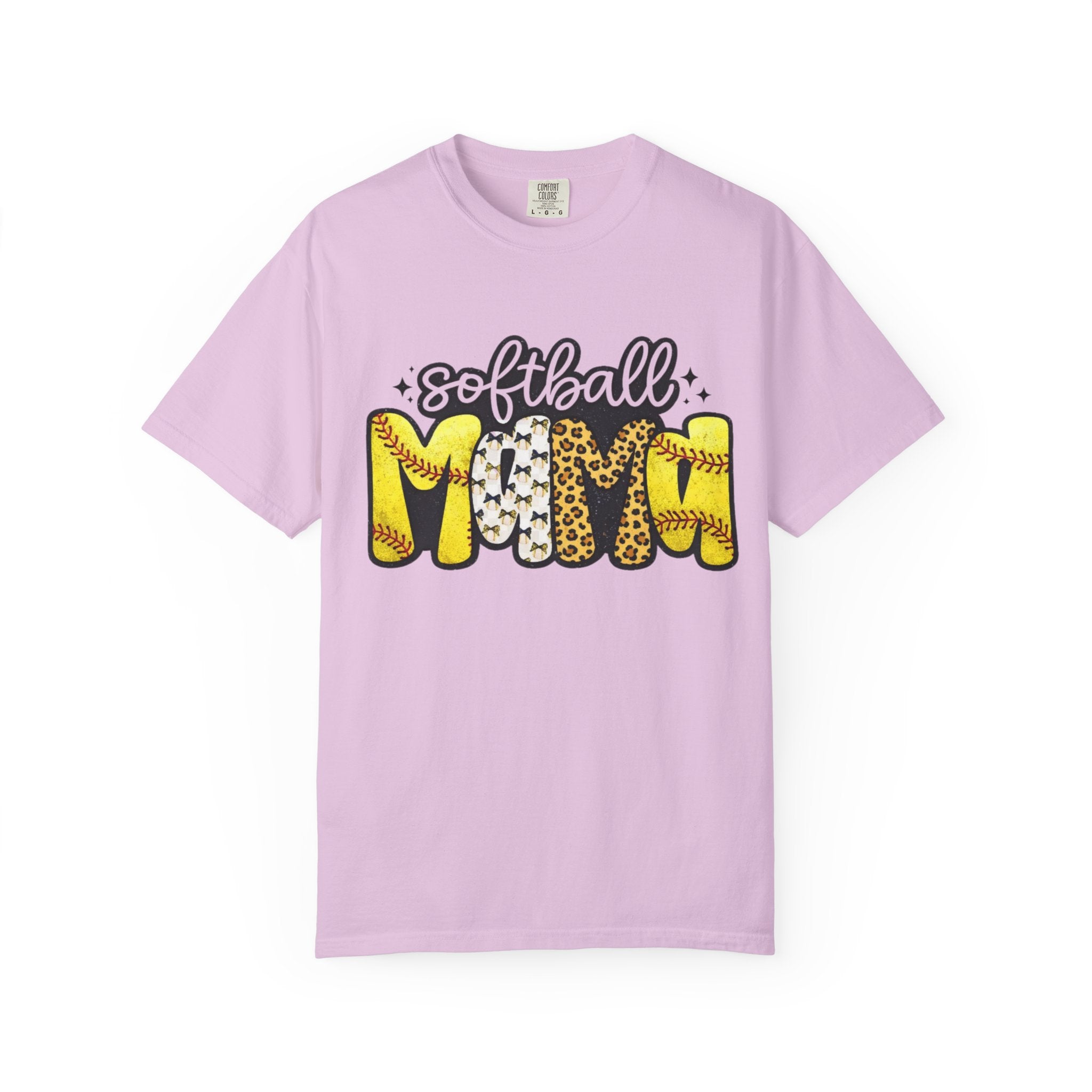 Softball Mom T-Shirt — Leopard & Stitch Graphic Tee