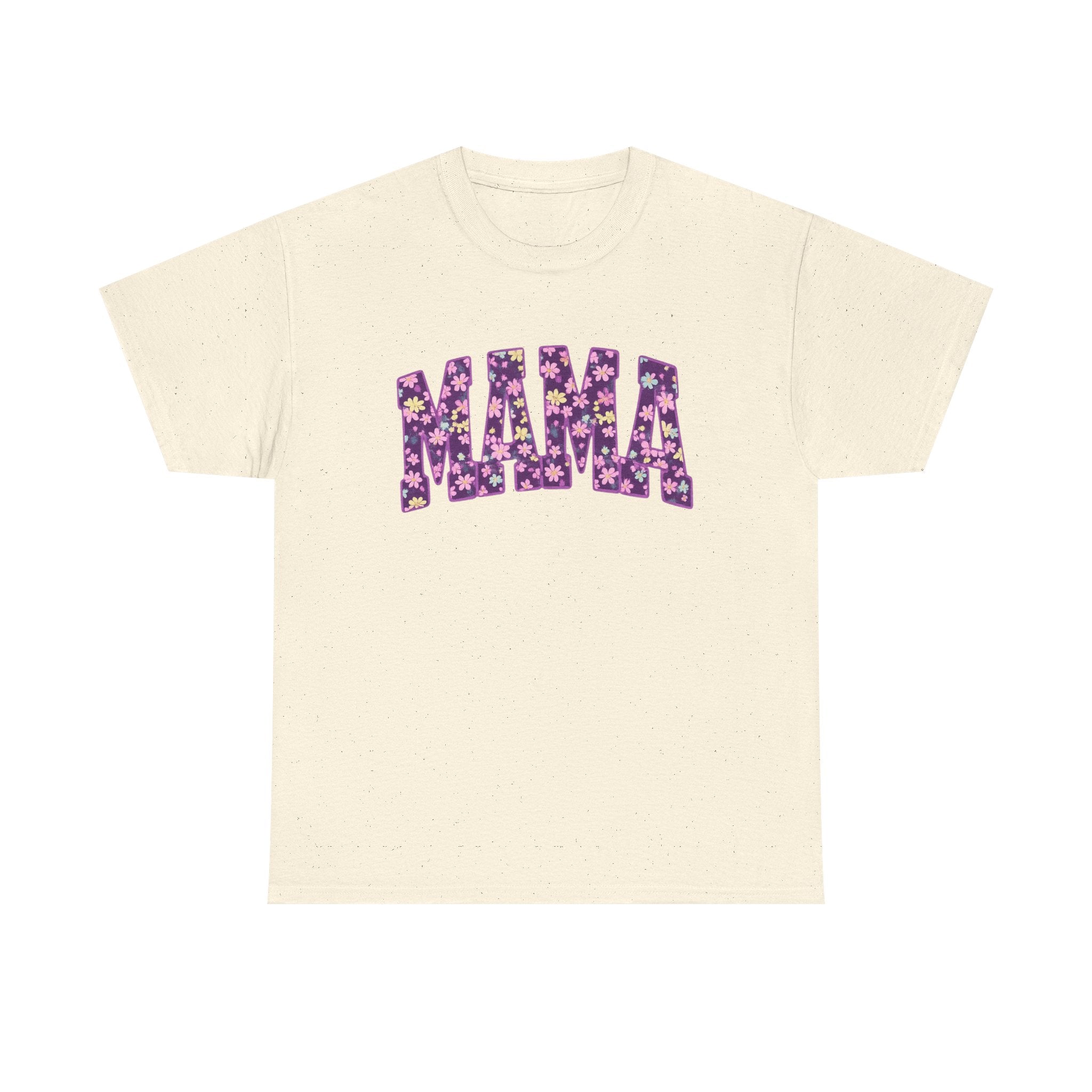 Mama Floral Tee — Purple Flower Mom Shirt for Mother's Day & Everyday