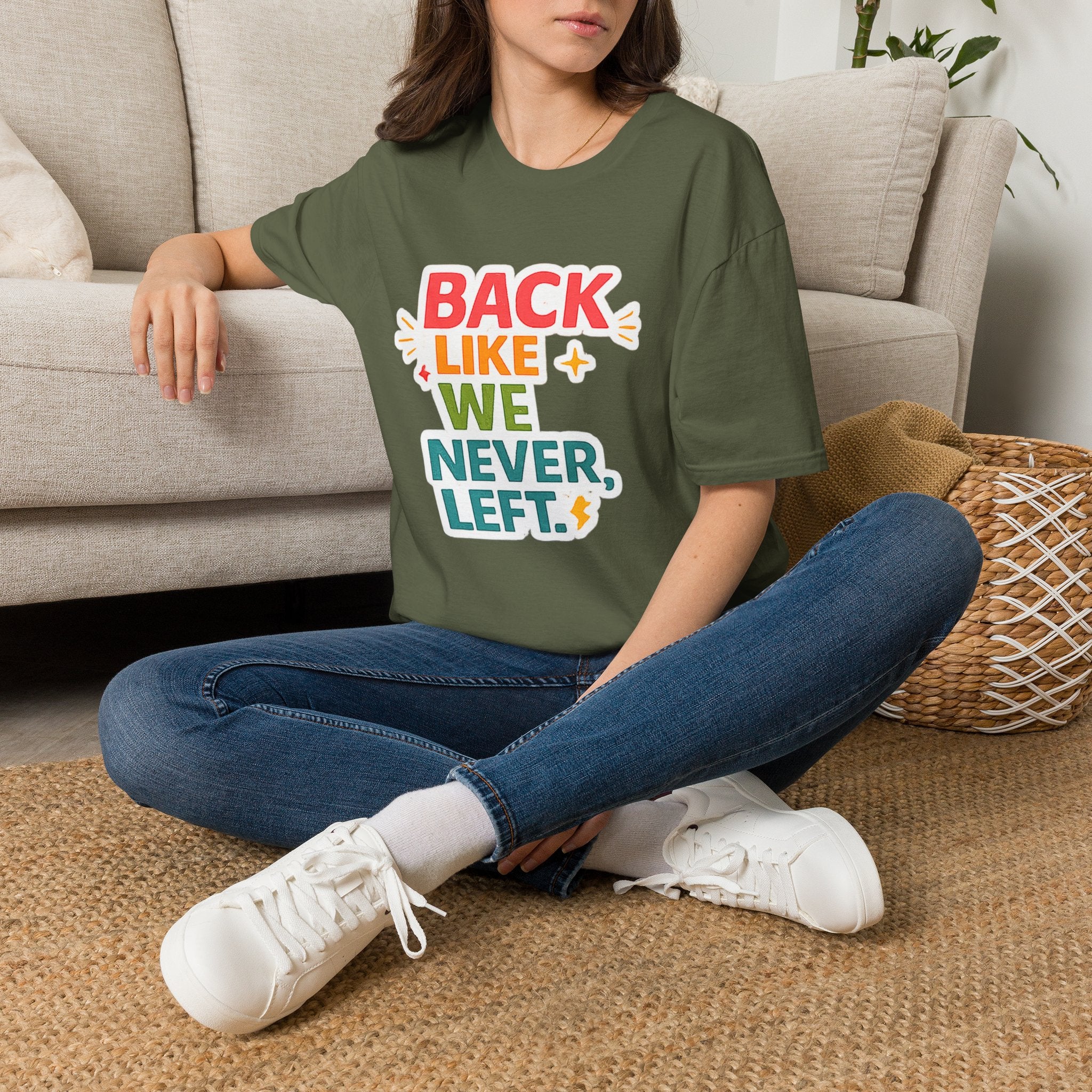 Back Like We Never Left T-Shirt — Retro Bold Reunion Tee