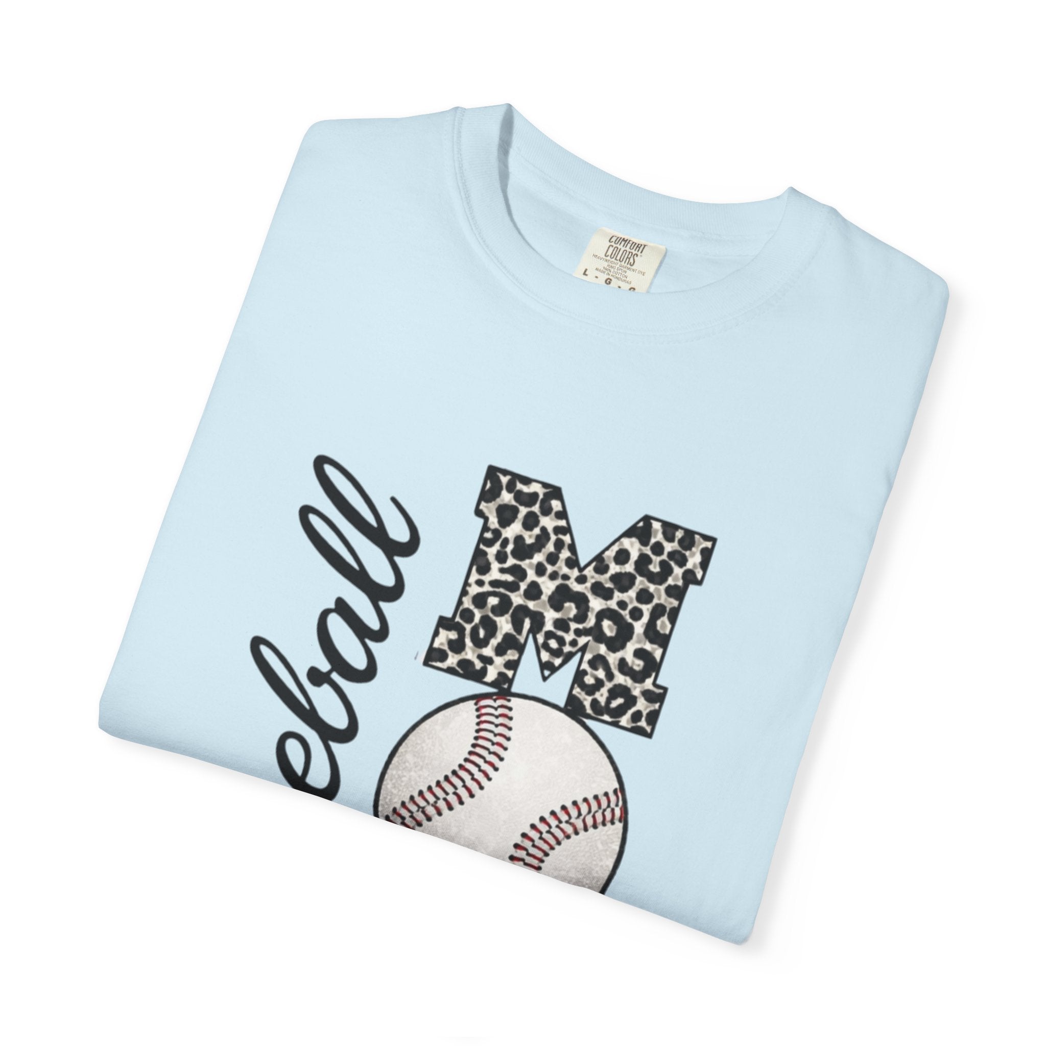 Baseball Mom Leopard Print T-Shirt — Baseball Mom Tee with Baseball Graphic