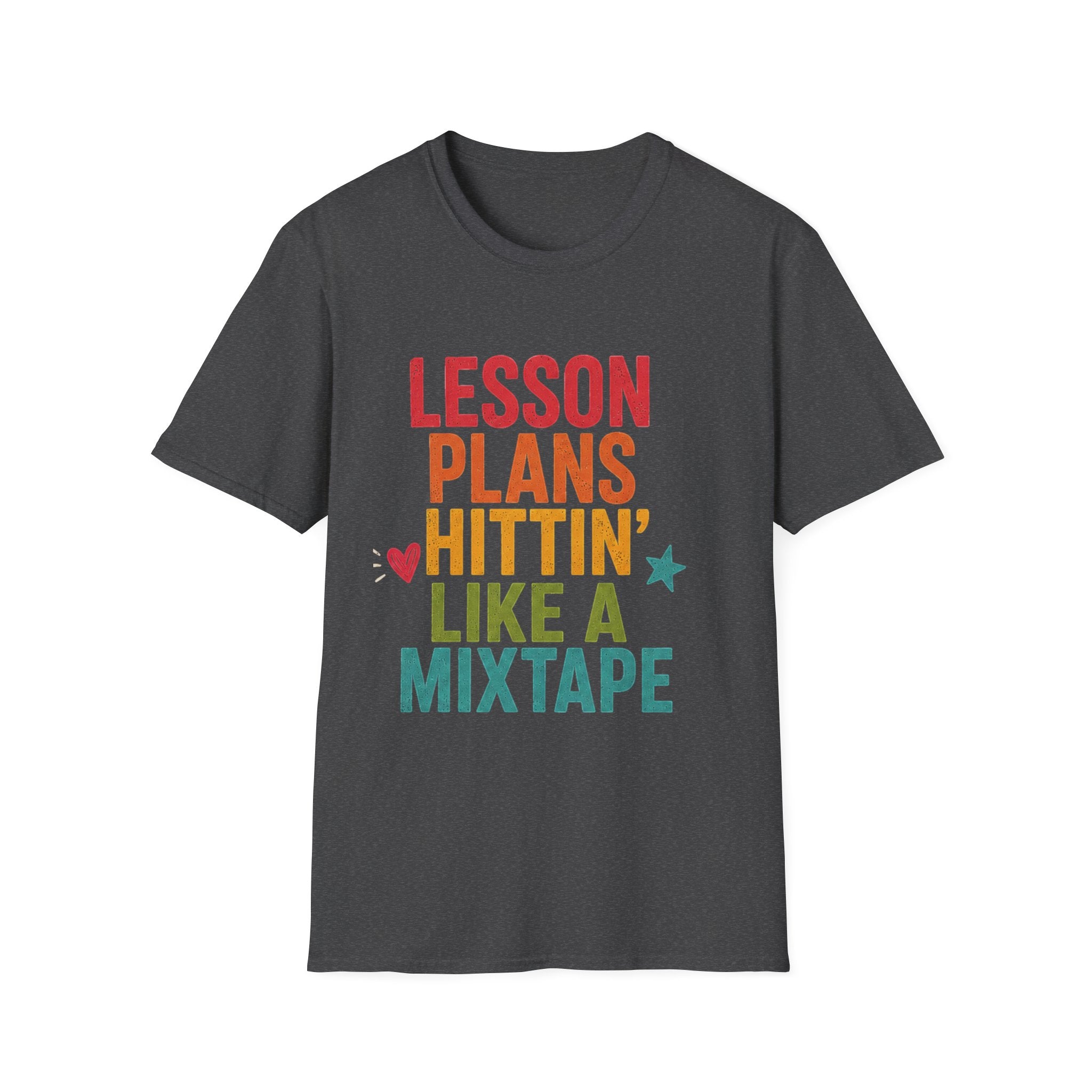 Teacher T-Shirt — "Lesson Plans Hittin' Like a Mixtape" Retro Teacher Gift