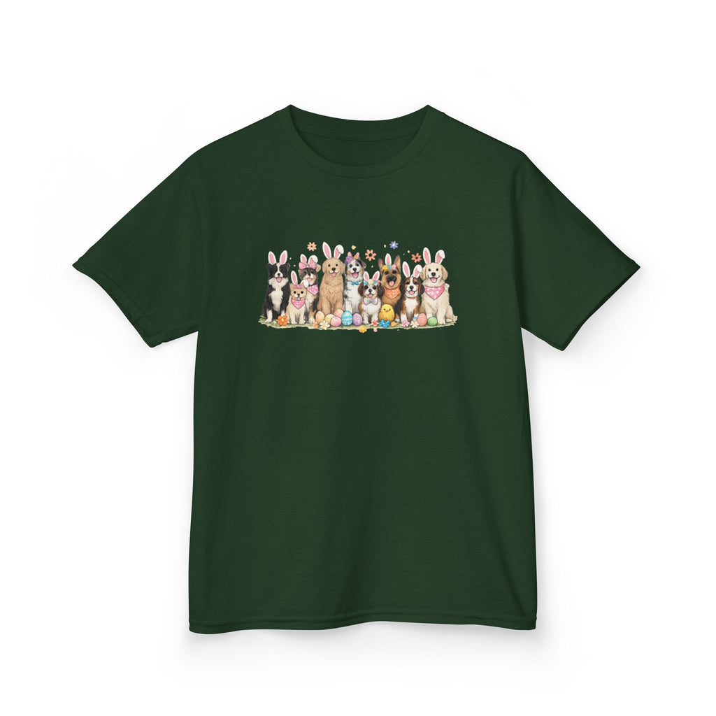 Kids Tee — Cute Row of Party Dogs Graphic