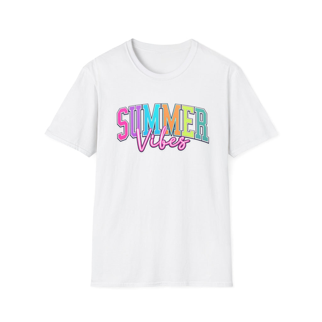 Summer Vibes T-Shirt — Colorful Retro Beach Graphic Tee