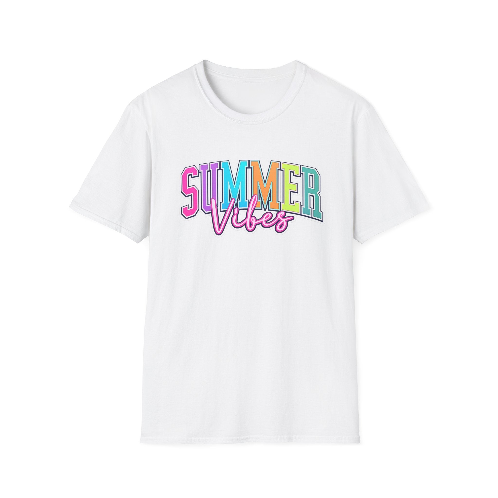 Summer Vibes T-Shirt — Colorful Retro Beach Graphic Tee