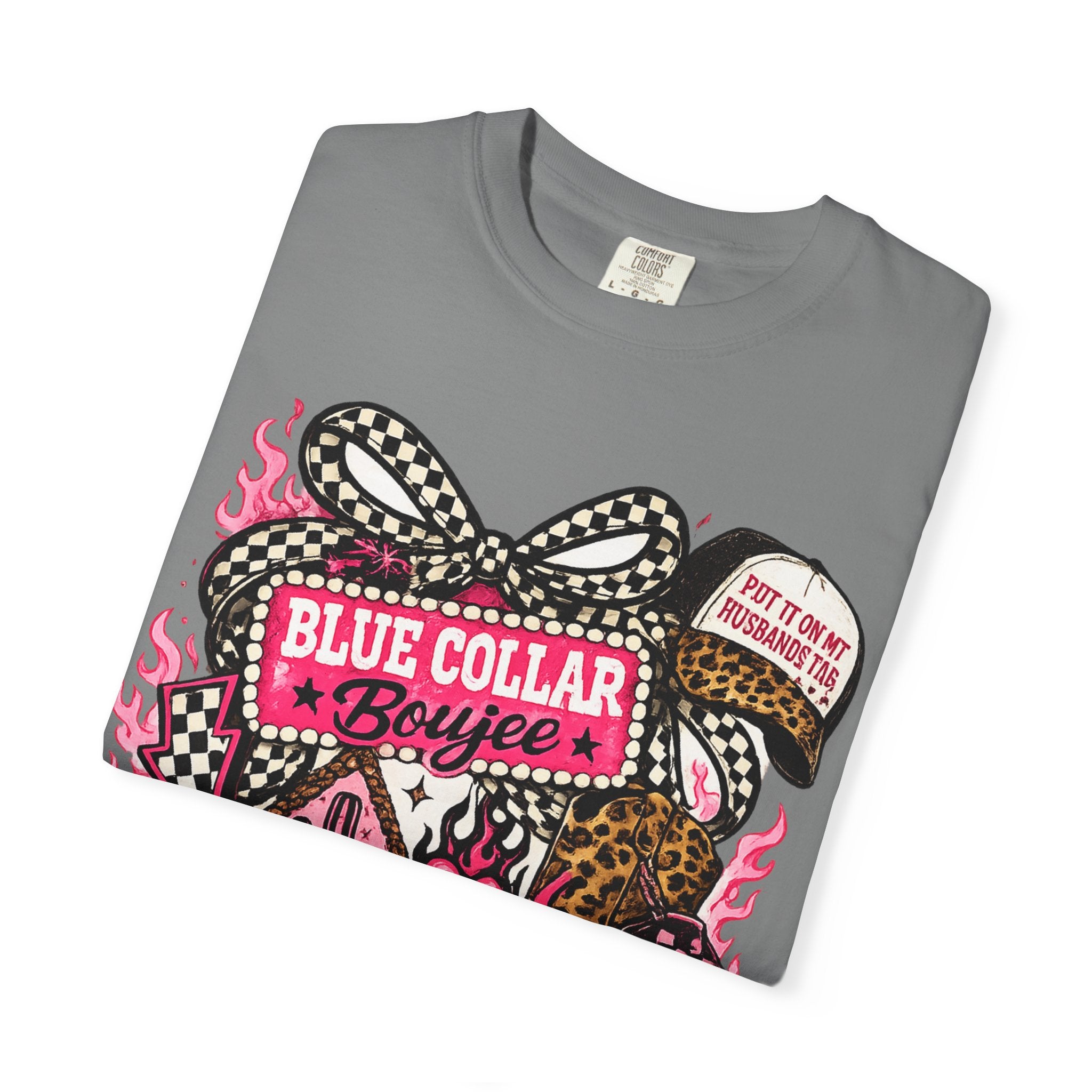 Blue Collar Boujee T-Shirt – Retro Western Cowgirl Graphic Tee