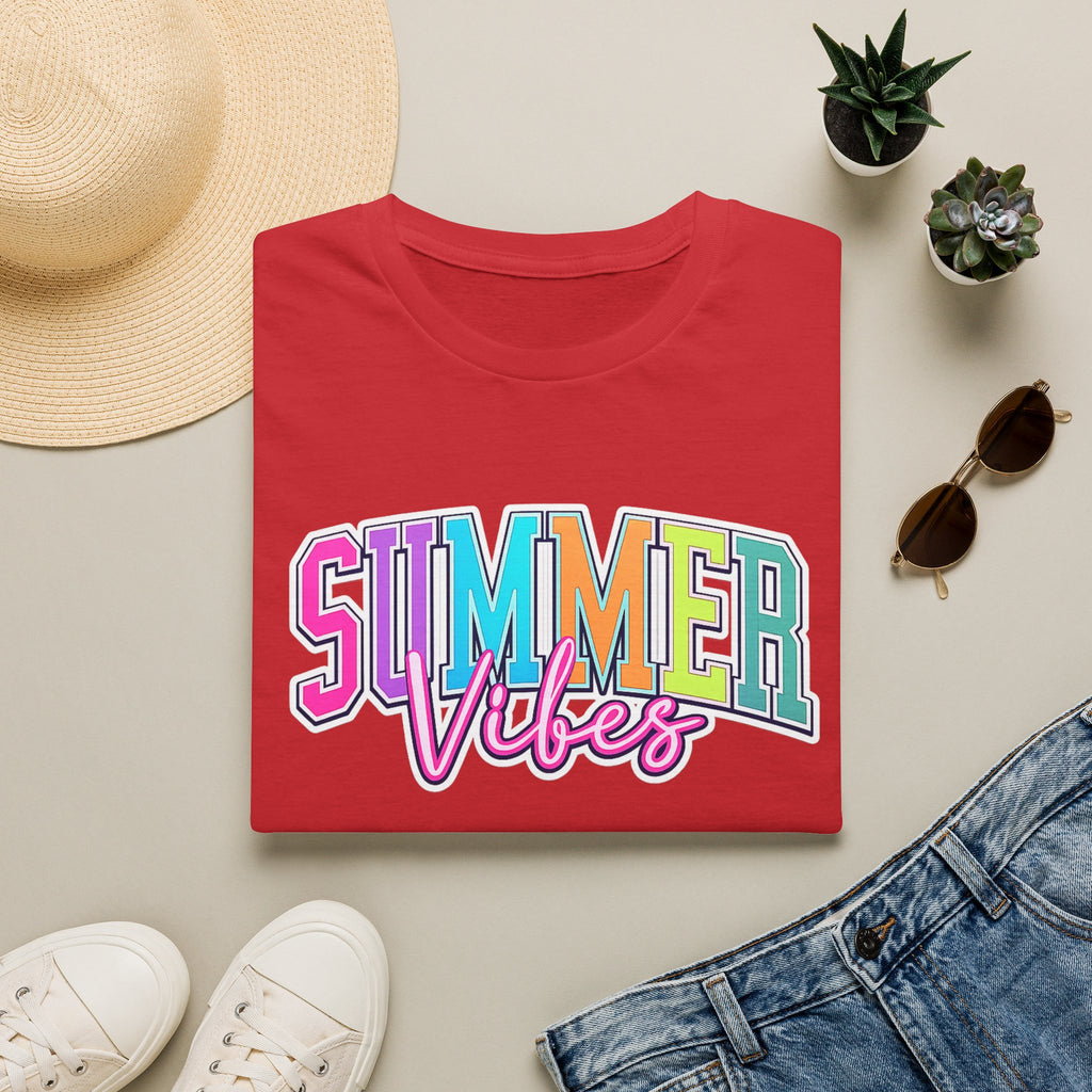 Summer Vibes T-Shirt — Colorful Retro Beach Graphic Tee