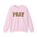 Pray Leopard Print Crewneck Sweatshirt