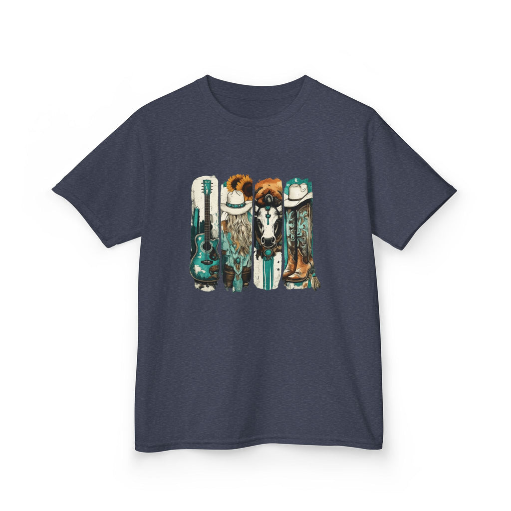 Kids Surfboard Dogs T‑Shirt – Cute Beach Pup Graphic Tee for Kids