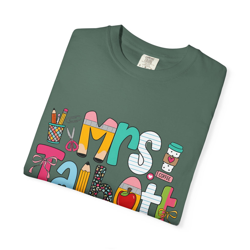 Teacher Name T‑Shirt — "Mrs. Talbott" Cute Classroom Doodle Design