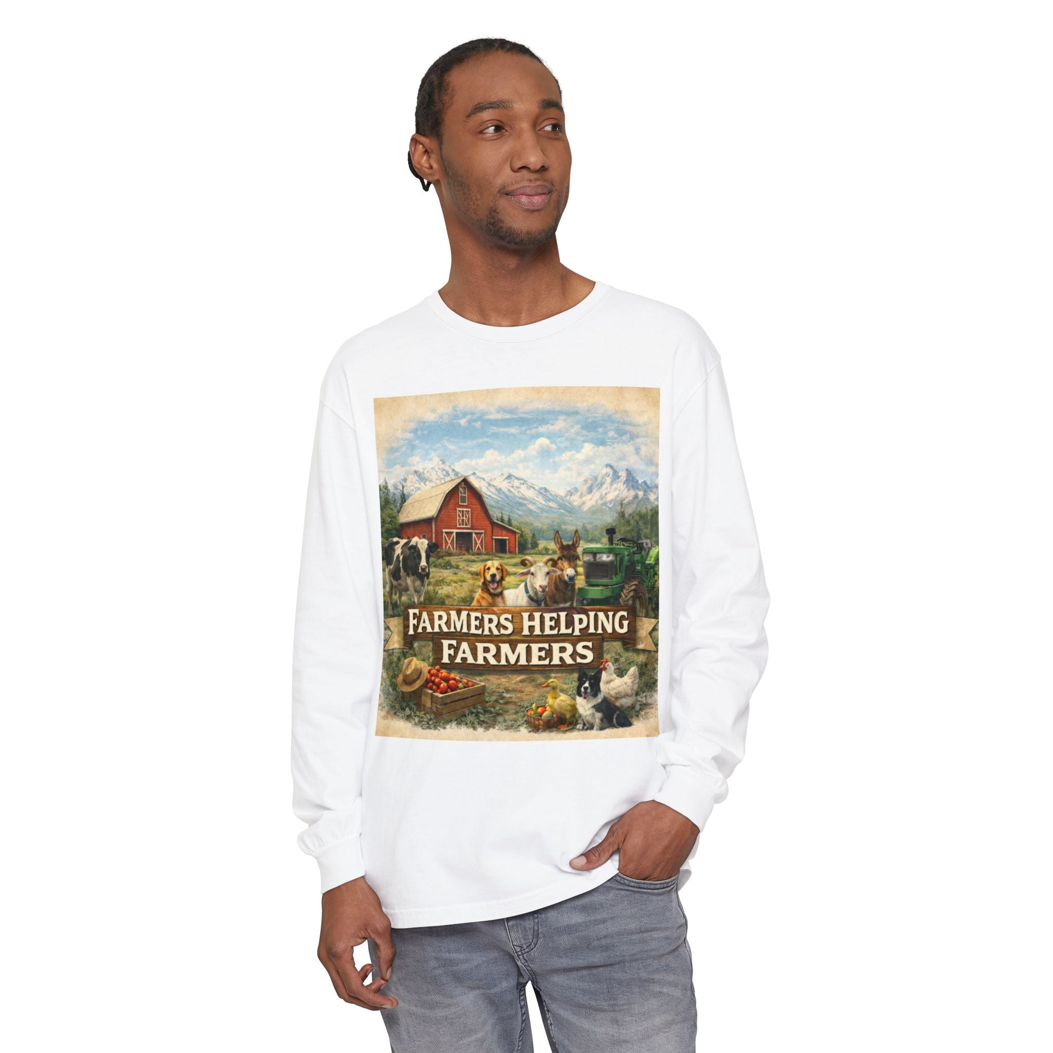 Farmers Helping Farmers Long Sleeve Tee