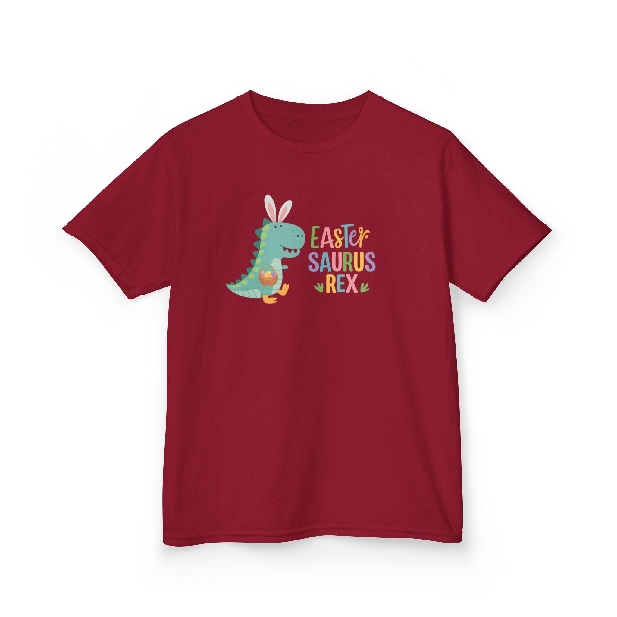 Kids T-Shirt — "Easter Saurus Rex" Cute Easter Dinosaur Tee