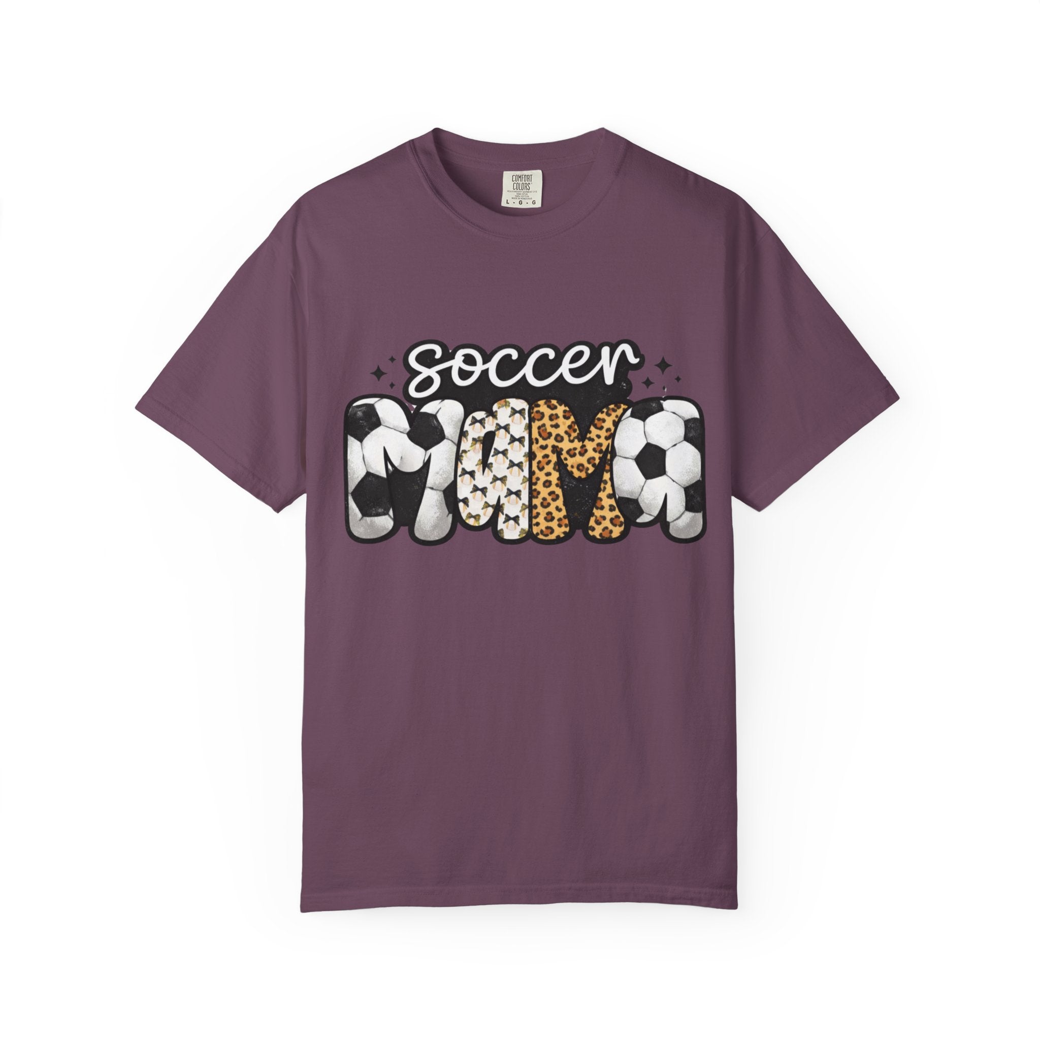 Soccer Mom T-Shirt — Leopard & Ball Graphic Tee for Soccer Moms