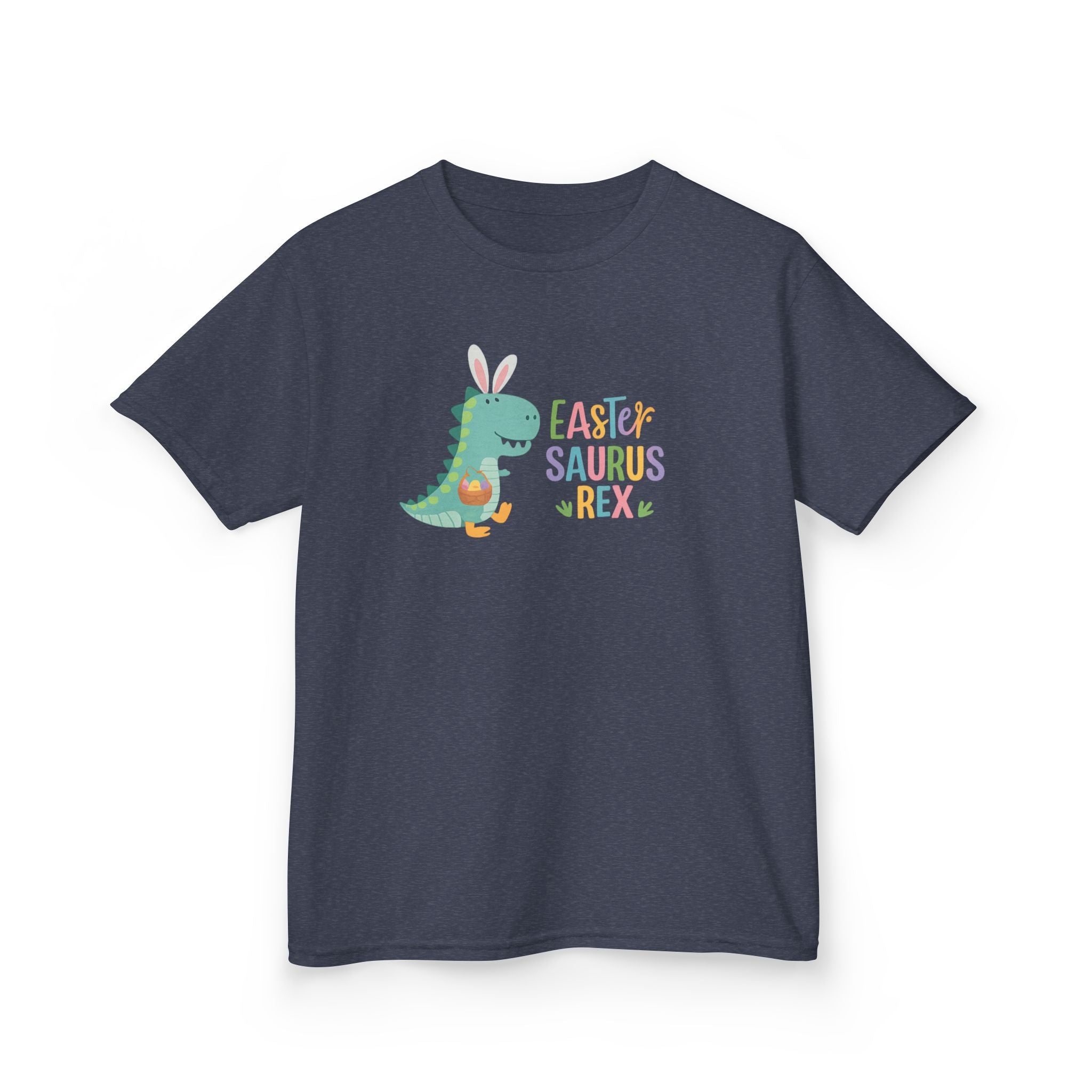 Kids T-Shirt — "Easter Saurus Rex" Cute Easter Dinosaur Tee