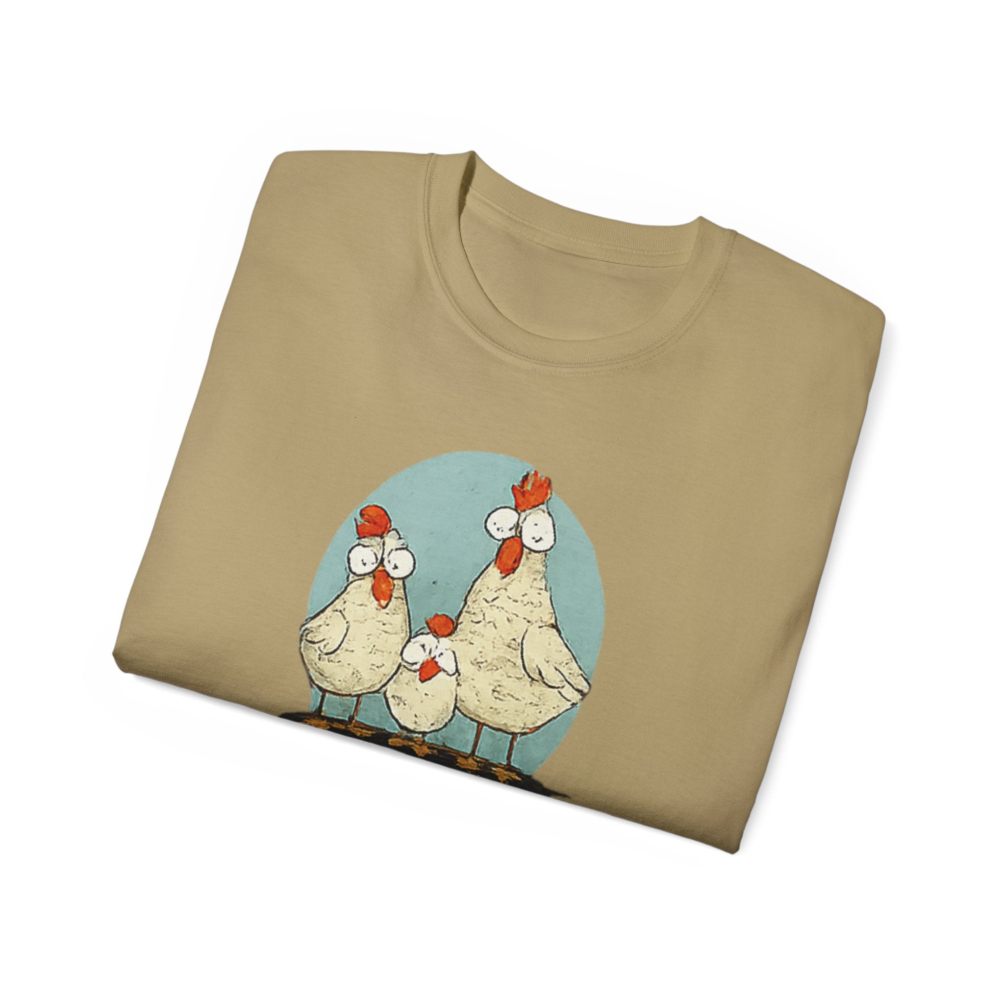 Chicken Dad T-Shirt — Funny Farm Dad Tee with Hen Family Graphic
