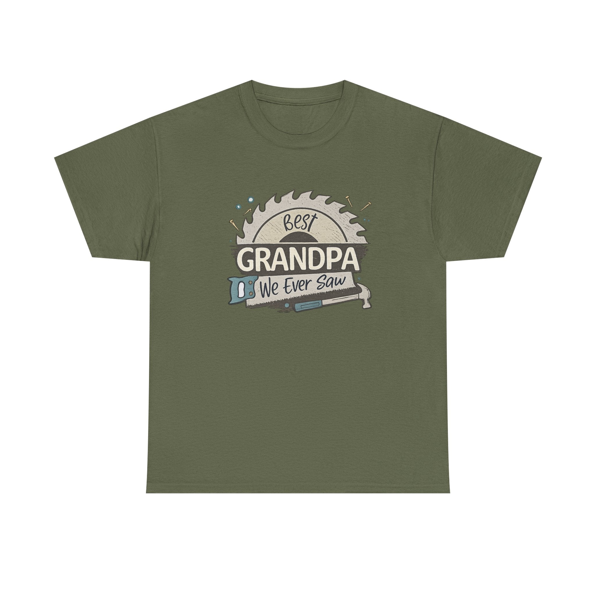 Grandpa T-Shirt — "Best Grandpa We Ever Saw" Vintage Gift Tee for Father’s Day