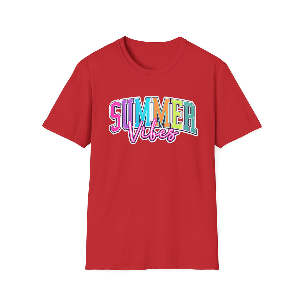 Summer Vibes T-Shirt — Colorful Retro Beach Graphic Tee