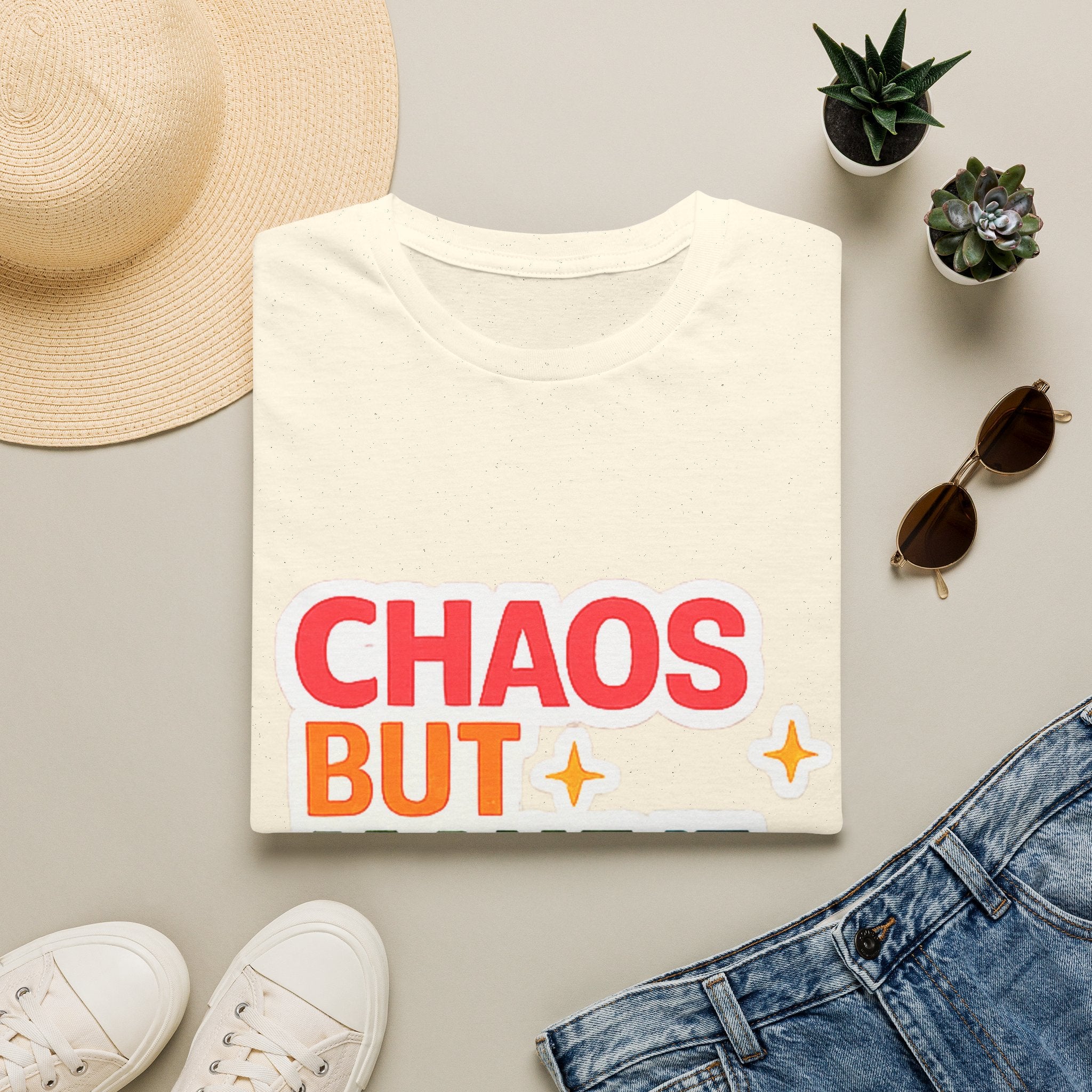 T-Shirt — "Chaos But Make It Academic" Retro Academic Humor Tee