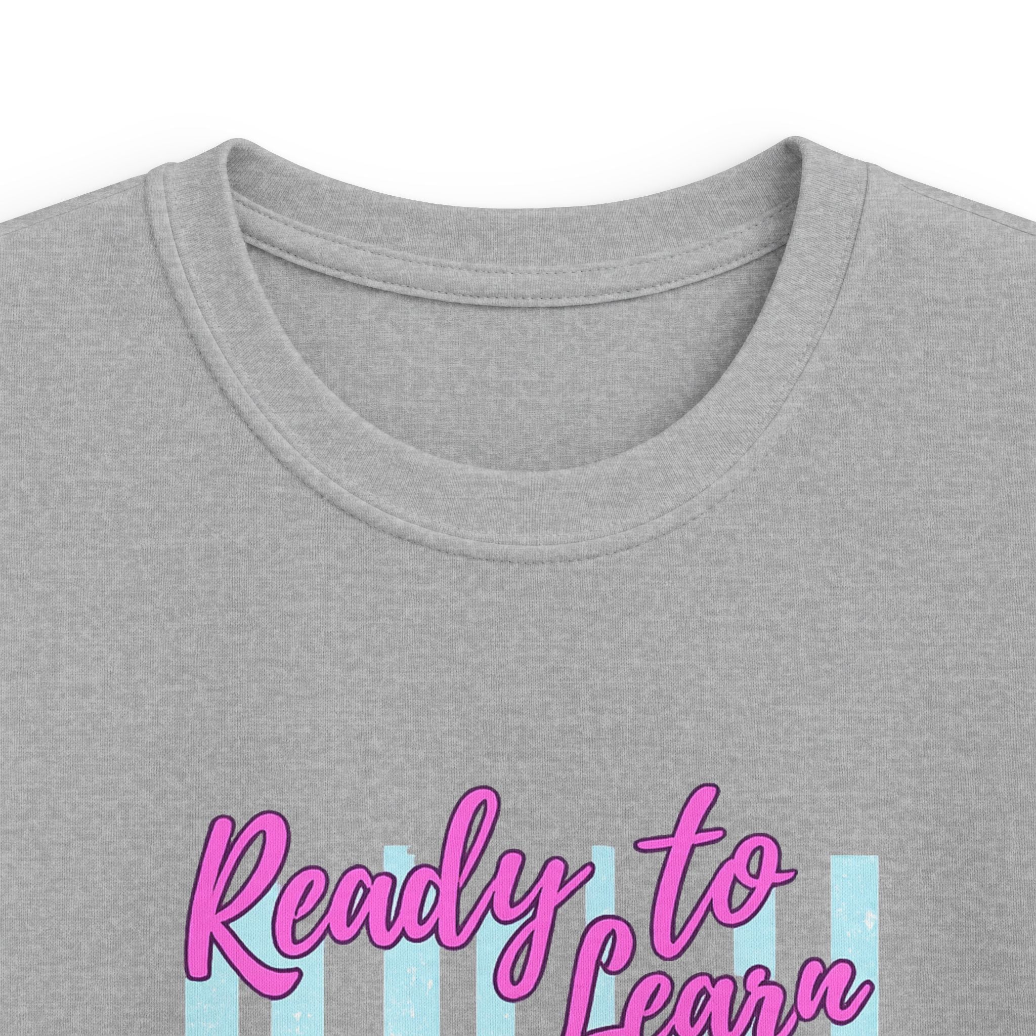 Kids Tee — 'Ready to Learn' Raccoon School Shirt