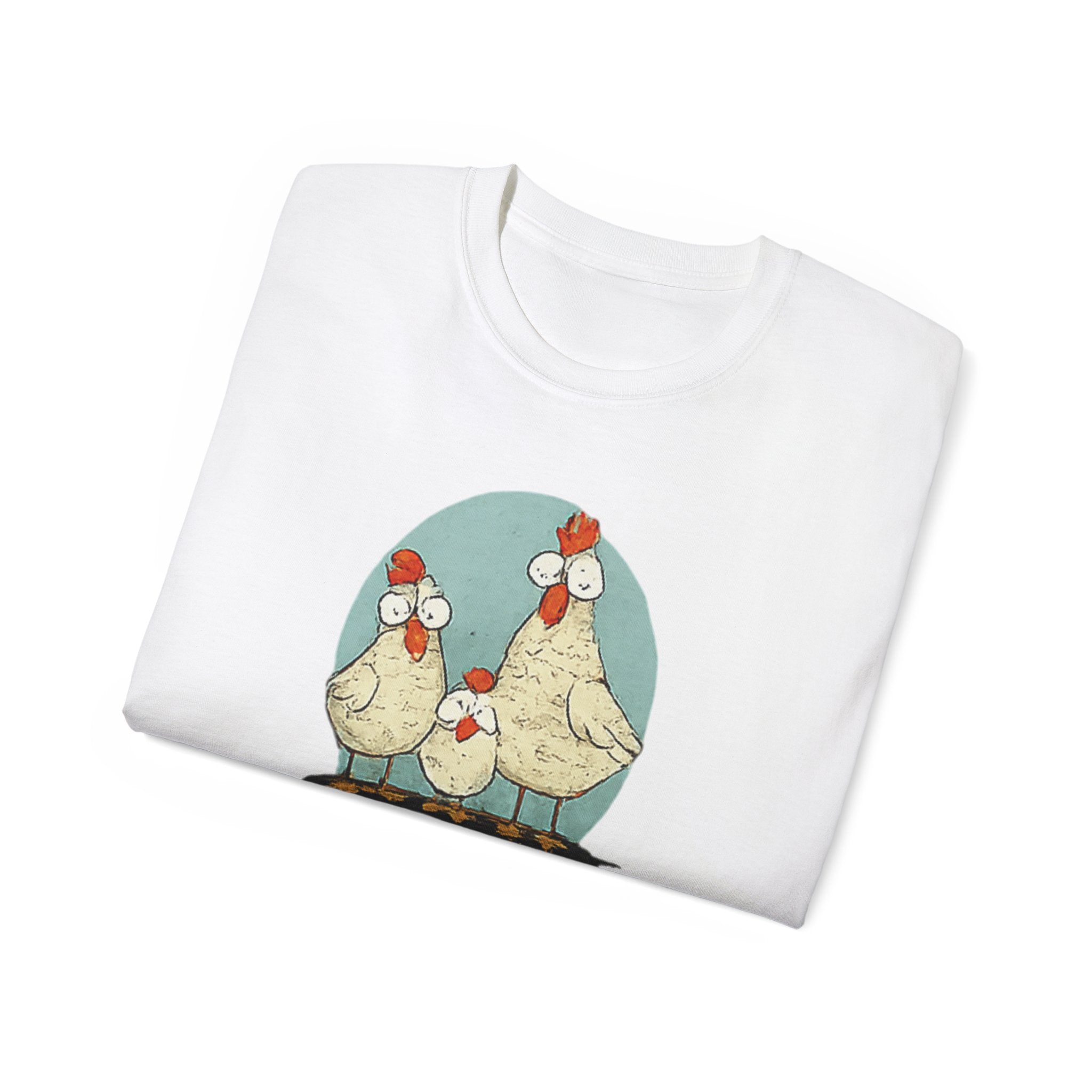 Chicken Dad T-Shirt — Funny Farm Dad Tee with Hen Family Graphic