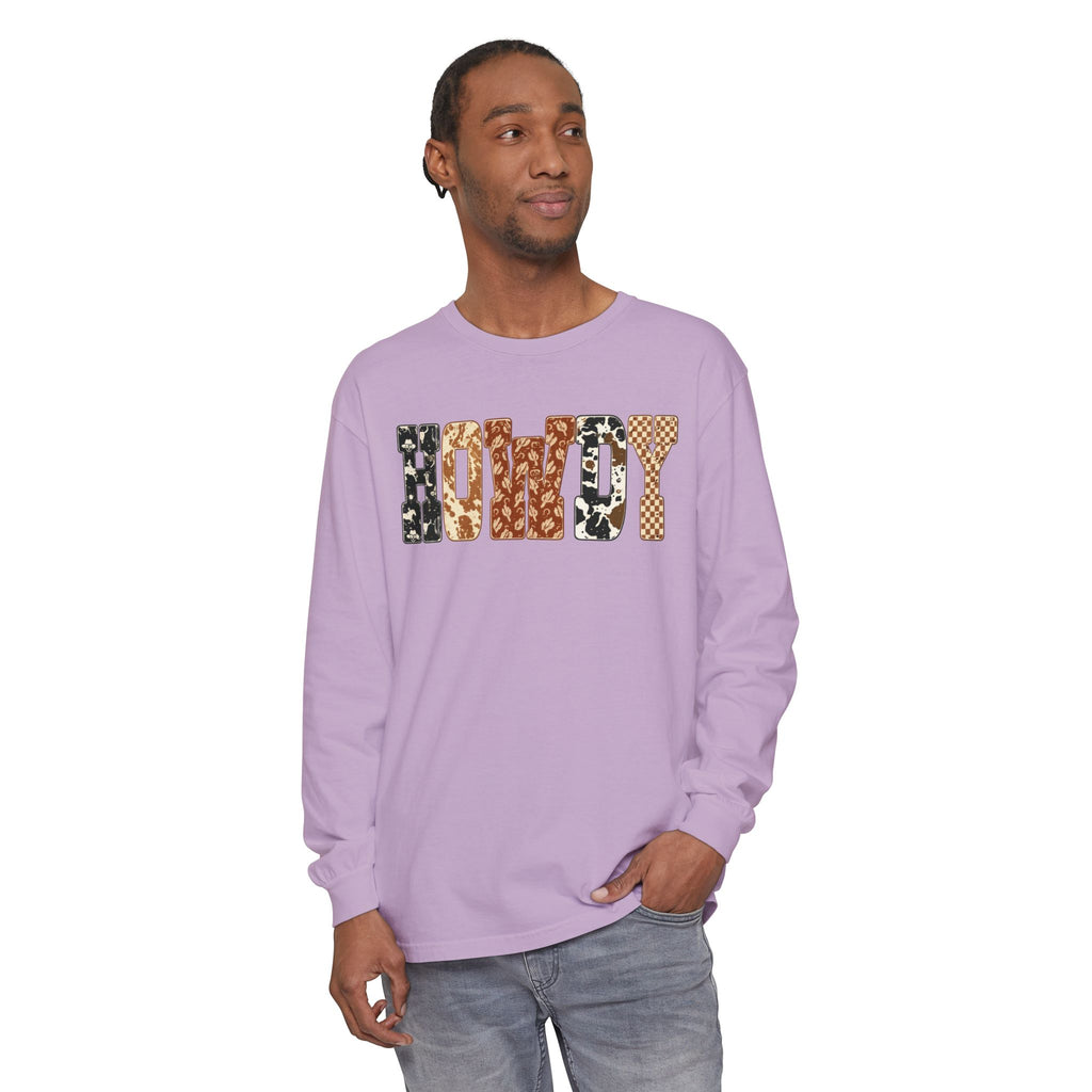 Howdy Pattern Long Sleeve Tee
